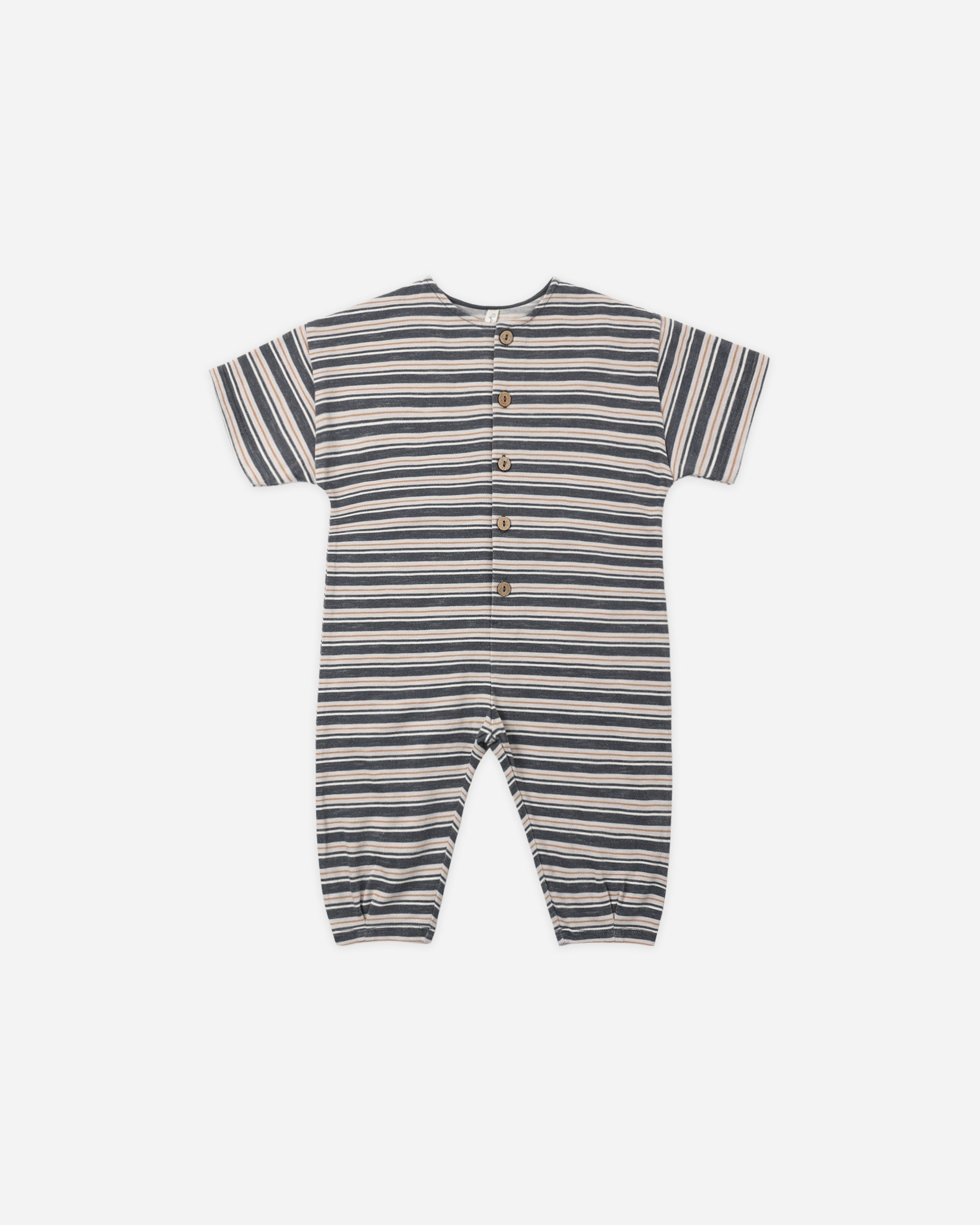 Hayes Jumpsuit Blue Stripe - Rylee + Cru | Kids Clothes | Trendy Baby Clothes | Modern Infant Outfits |