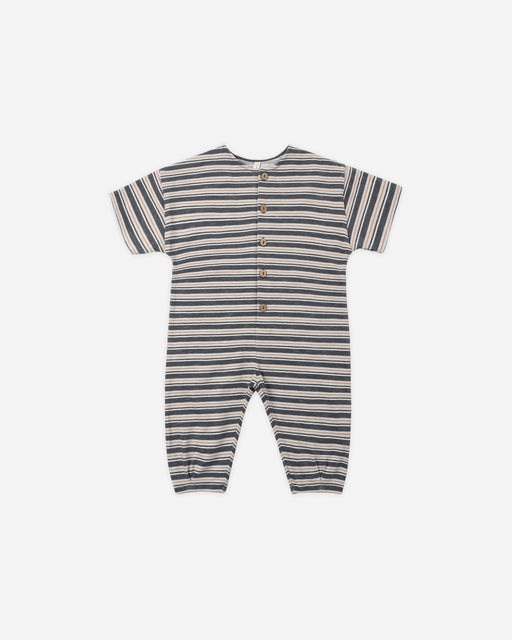 Hayes Jumpsuit Blue Stripe - Rylee + Cru | Kids Clothes | Trendy Baby Clothes | Modern Infant Outfits |