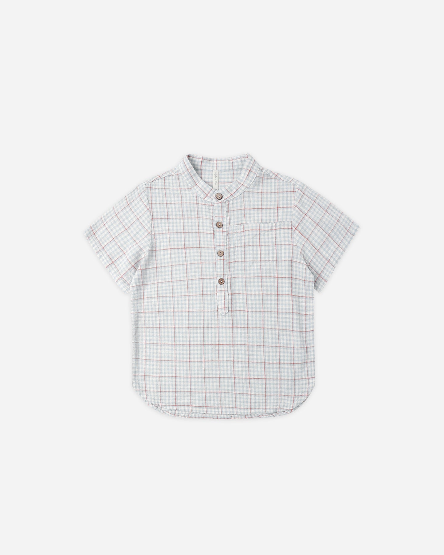 Mason Shirt Light Blue Plaid - Rylee + Cru | Kids Clothes | Trendy Baby Clothes | Modern Infant Outfits |