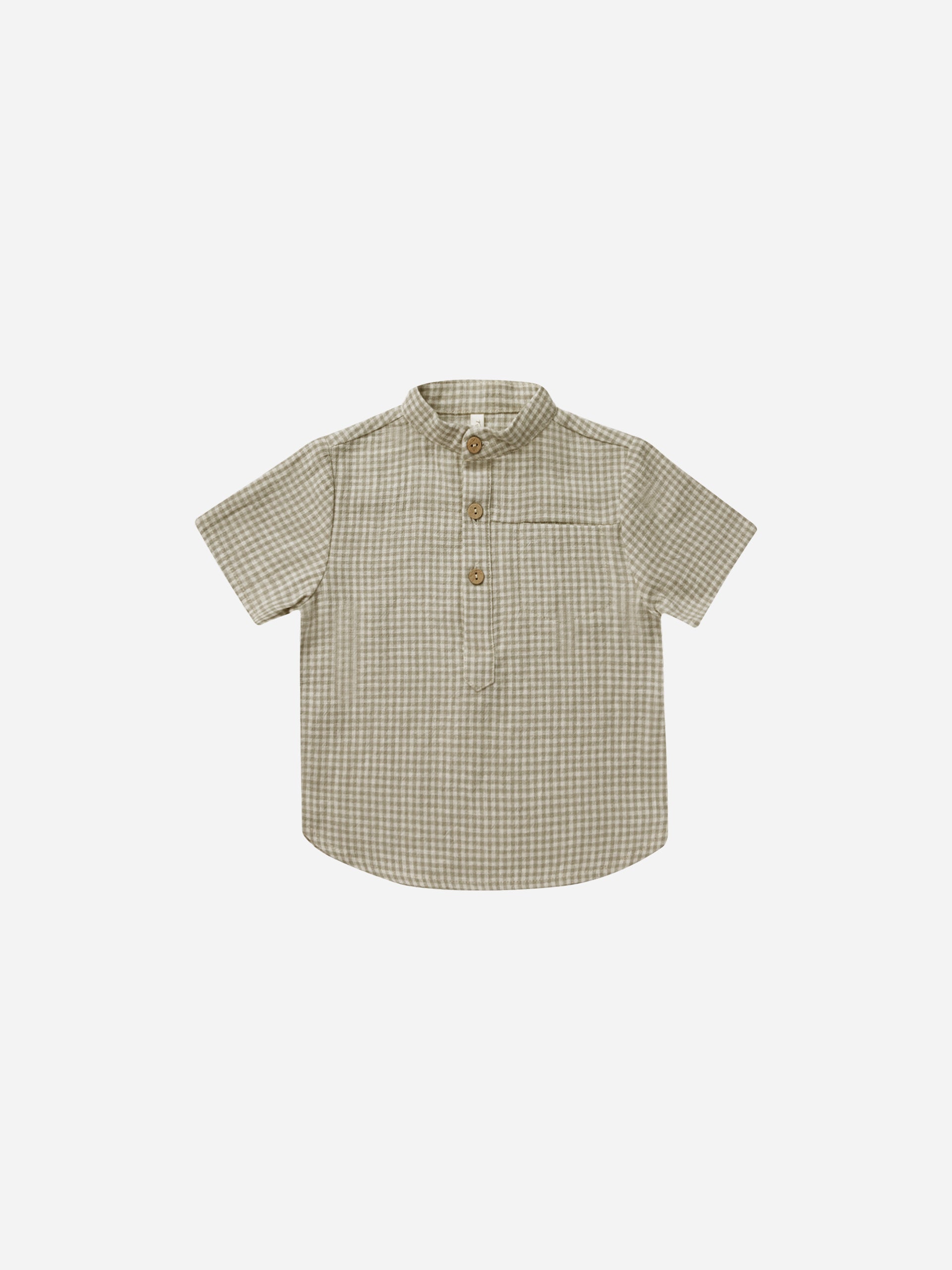 Mason Shirt || Sage Gingham - Rylee + Cru | Kids Clothes | Trendy Baby Clothes | Modern Infant Outfits |