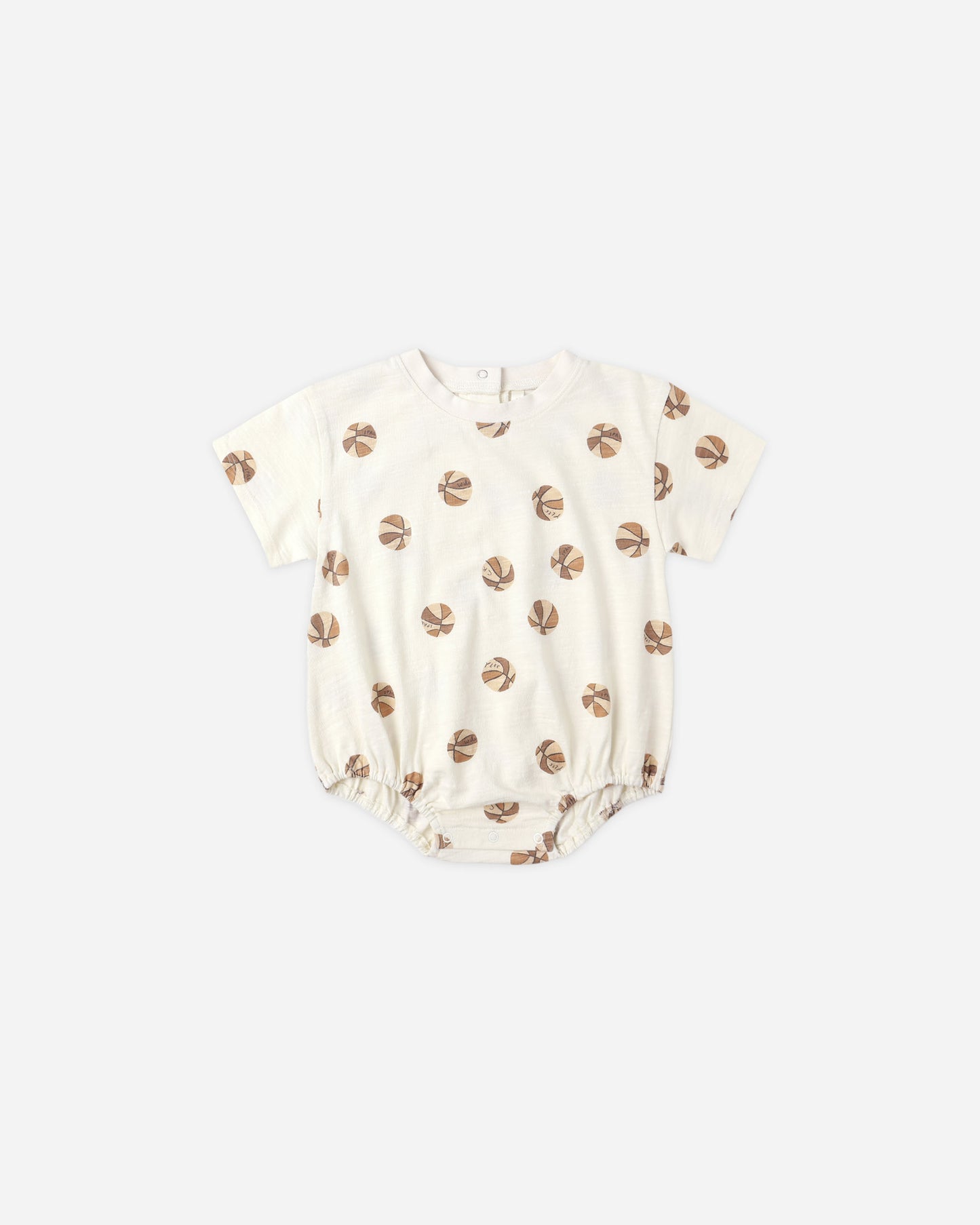 Relaxed Bubble Romper || Basketball - Rylee + Cru | Kids Clothes | Trendy Baby Clothes | Modern Infant Outfits |