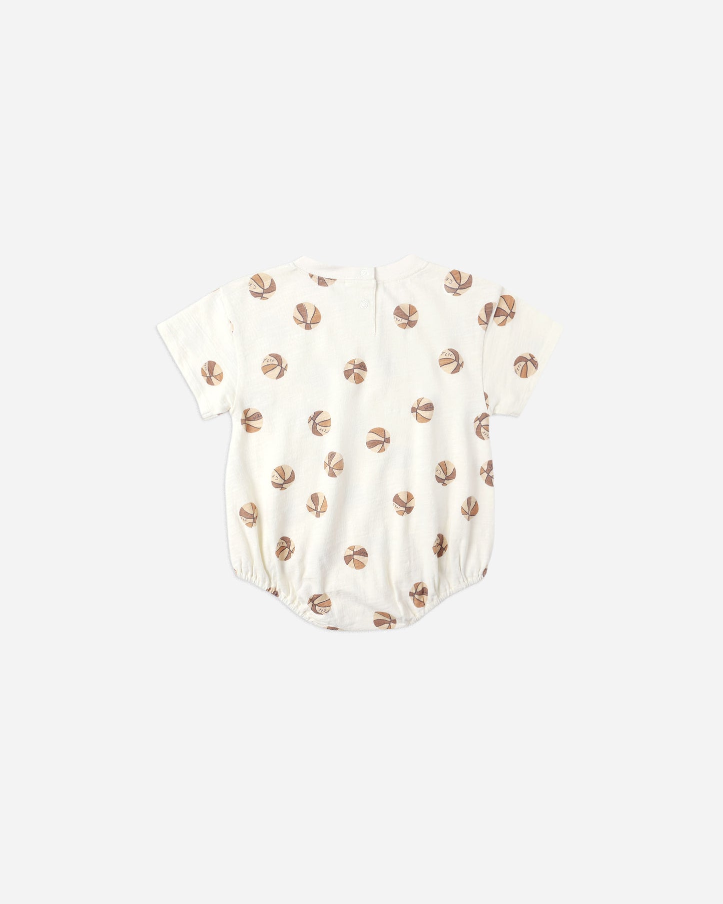 Relaxed Bubble Romper || Basketball - Rylee + Cru | Kids Clothes | Trendy Baby Clothes | Modern Infant Outfits |