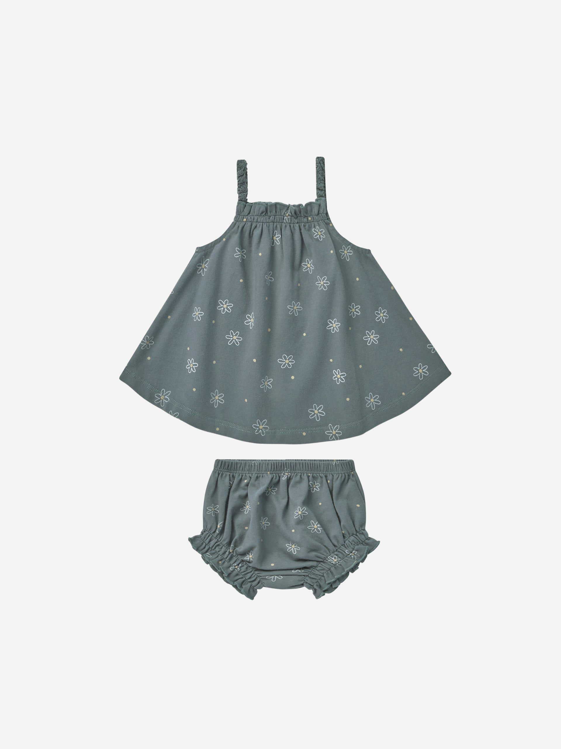 Swing Top + Bloomer Set || Daisies - Rylee + Cru | Kids Clothes | Trendy Baby Clothes | Modern Infant Outfits |