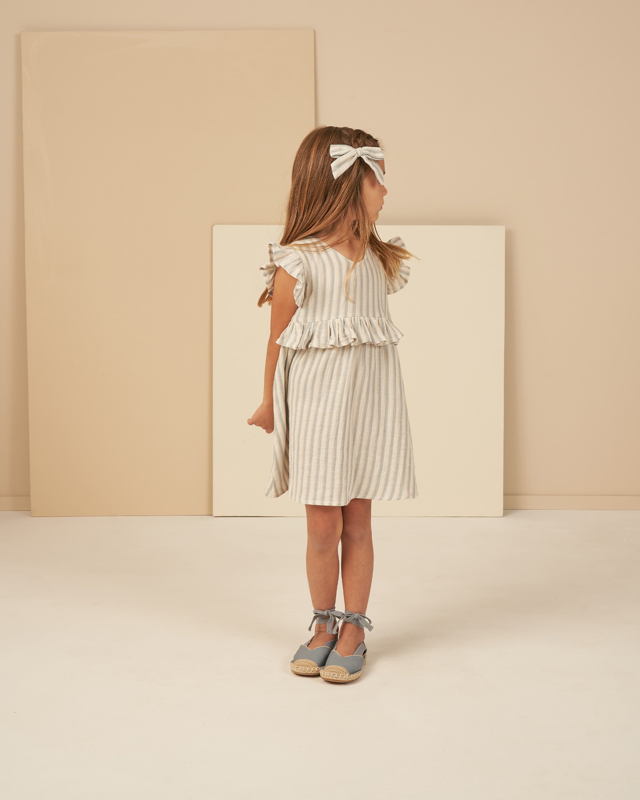 Brielle Dress || Ocean Stripe - Rylee + Cru | Kids Clothes | Trendy Baby Clothes | Modern Infant Outfits |