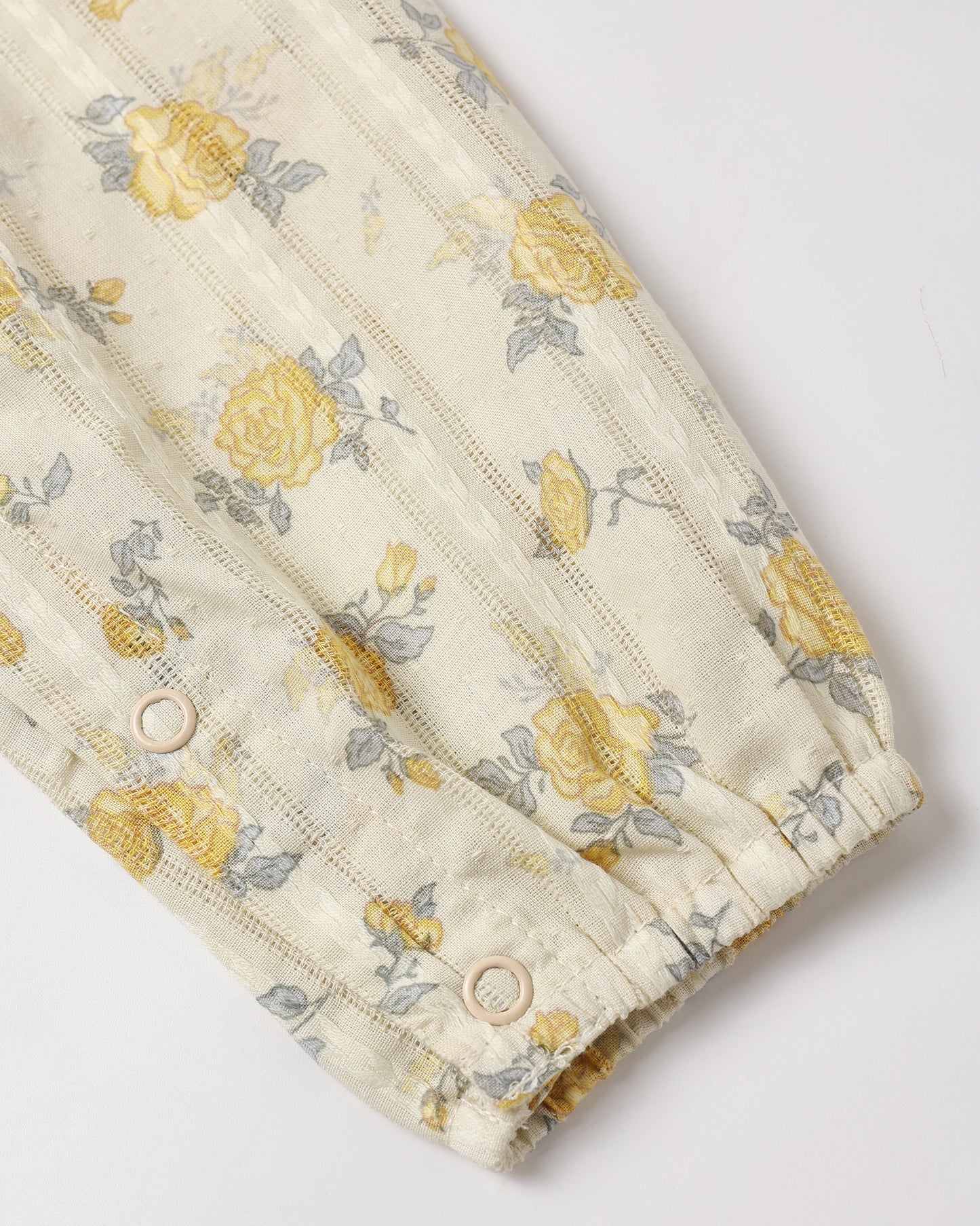 Kinsley Jumpsuit Lemon Ditsy Flower - Rylee + Cru | Kids Clothes | Trendy Baby Clothes | Modern Infant Outfits |