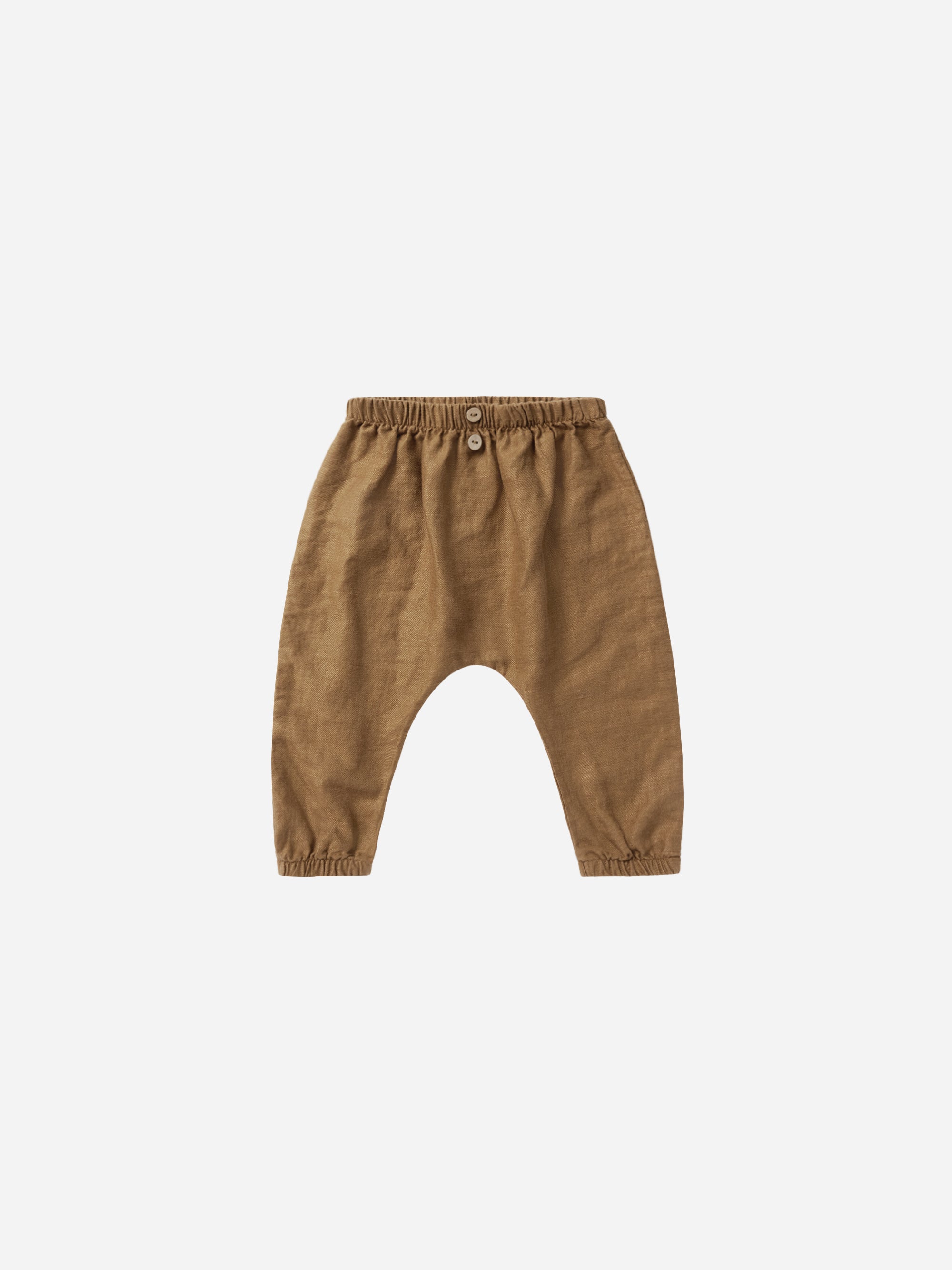 Woven Baby Pant || Saddle - Rylee + Cru | Kids Clothes | Trendy Baby Clothes | Modern Infant Outfits |