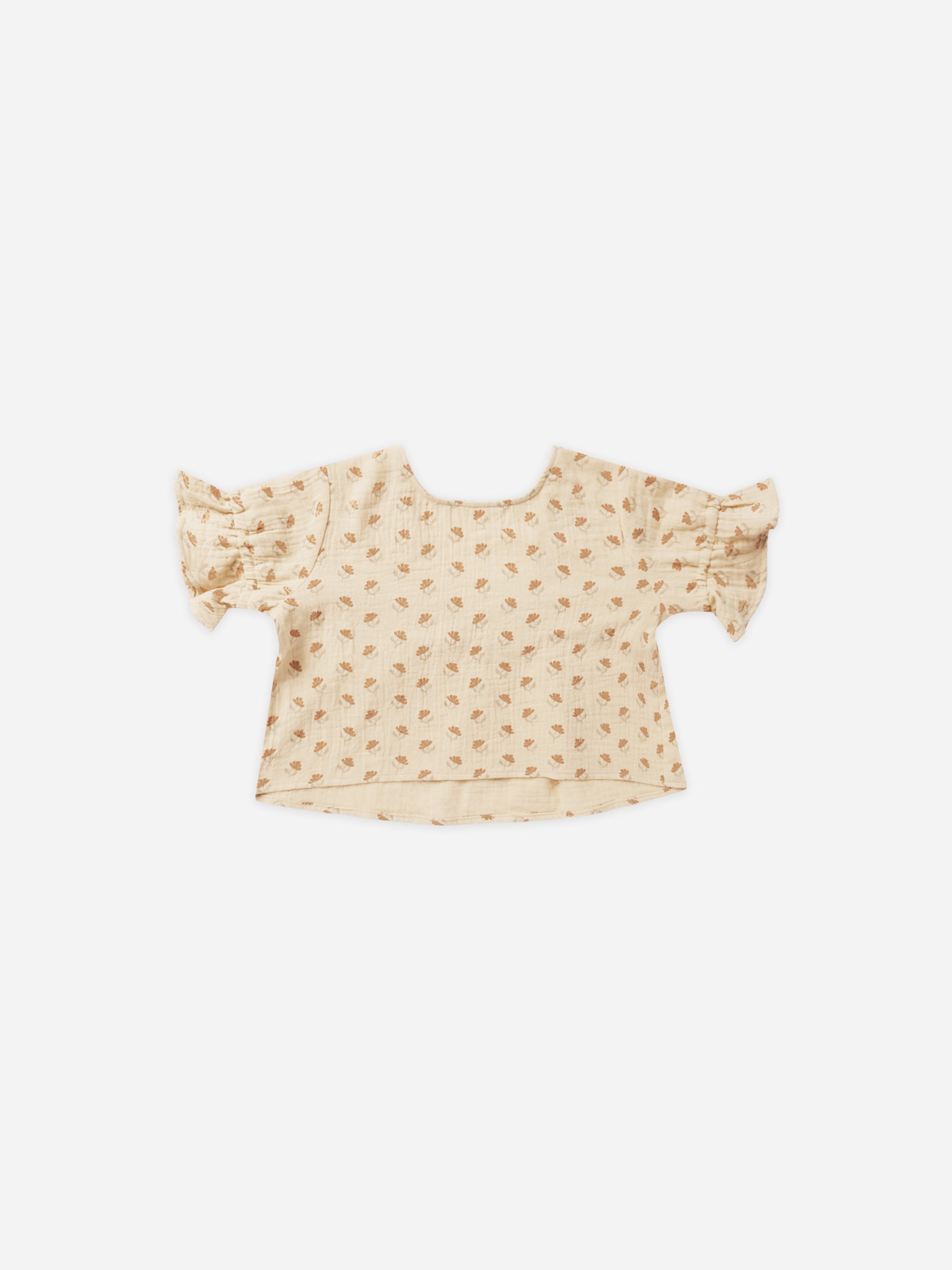 Francie Blouse || Vintage Fleur - Rylee + Cru | Kids Clothes | Trendy Baby Clothes | Modern Infant Outfits |