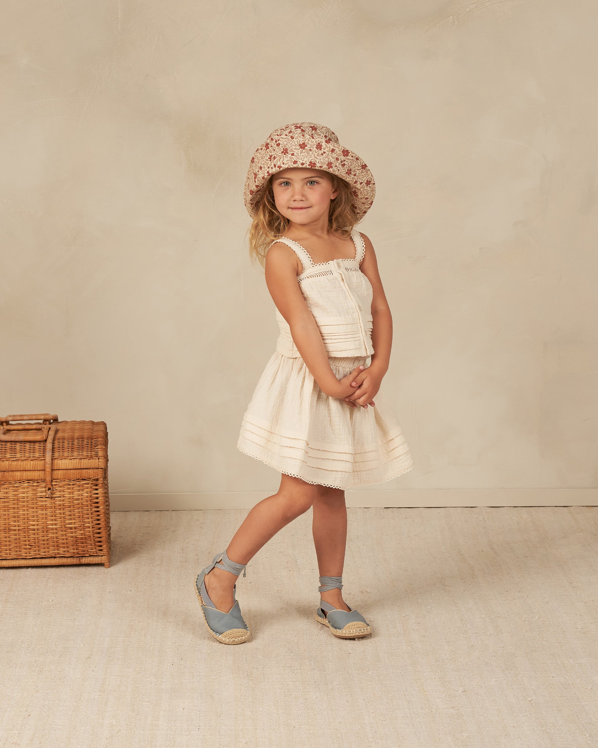 Pleat Tank || Ivory - Rylee + Cru | Kids Clothes | Trendy Baby Clothes | Modern Infant Outfits |