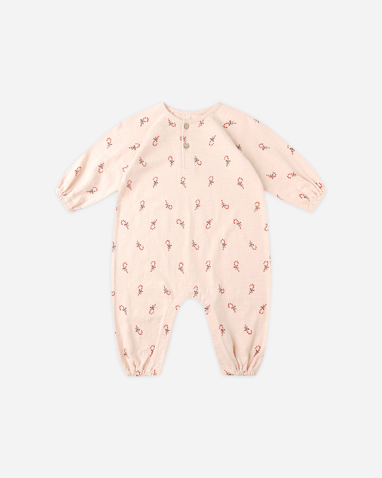 Henley Jumpsuit || Candy Canes - Rylee + Cru | Kids Clothes | Trendy Baby Clothes | Modern Infant Outfits |