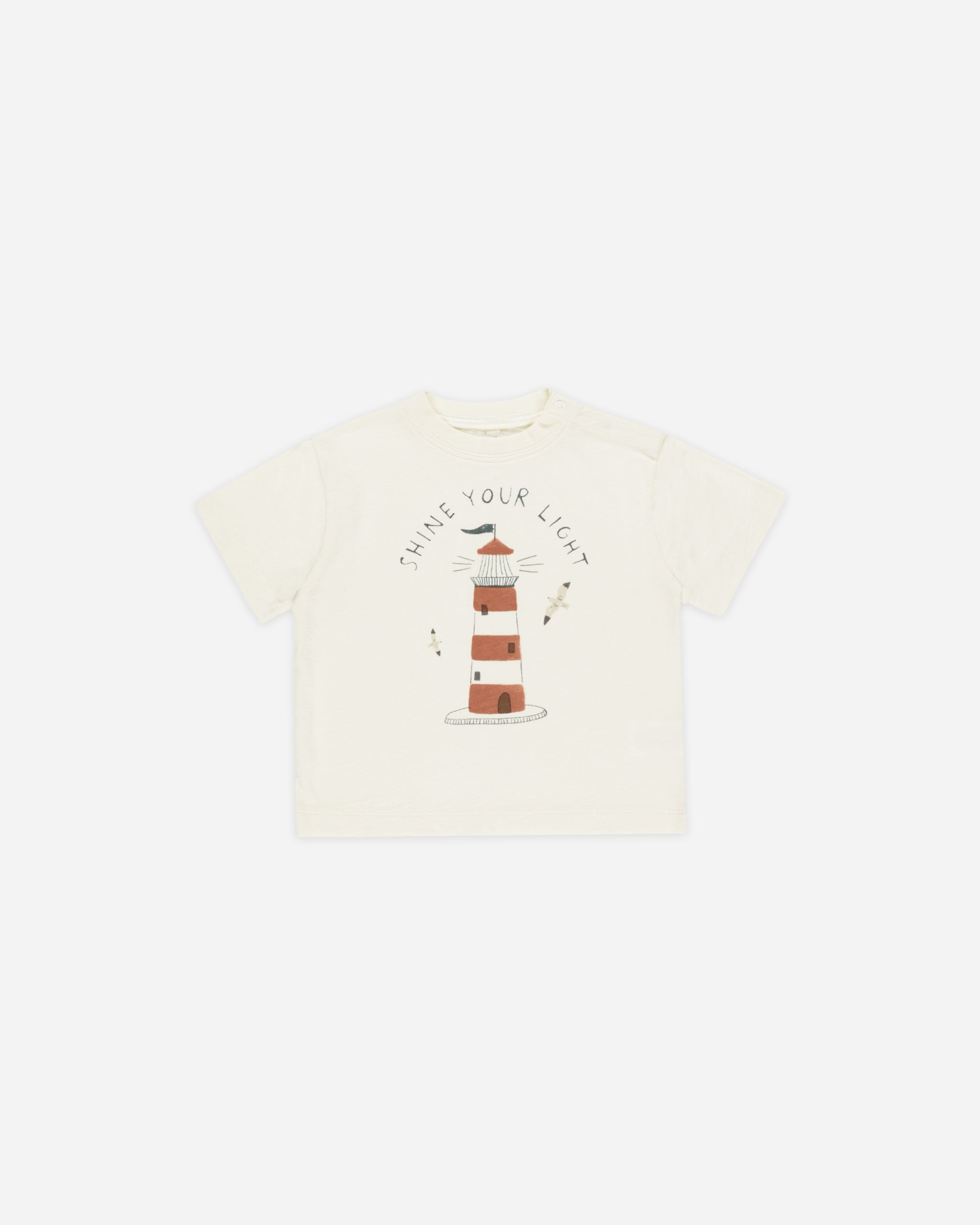 Relaxed Tee || Lighthouse - Rylee + Cru | Kids Clothes | Trendy Baby Clothes | Modern Infant Outfits |