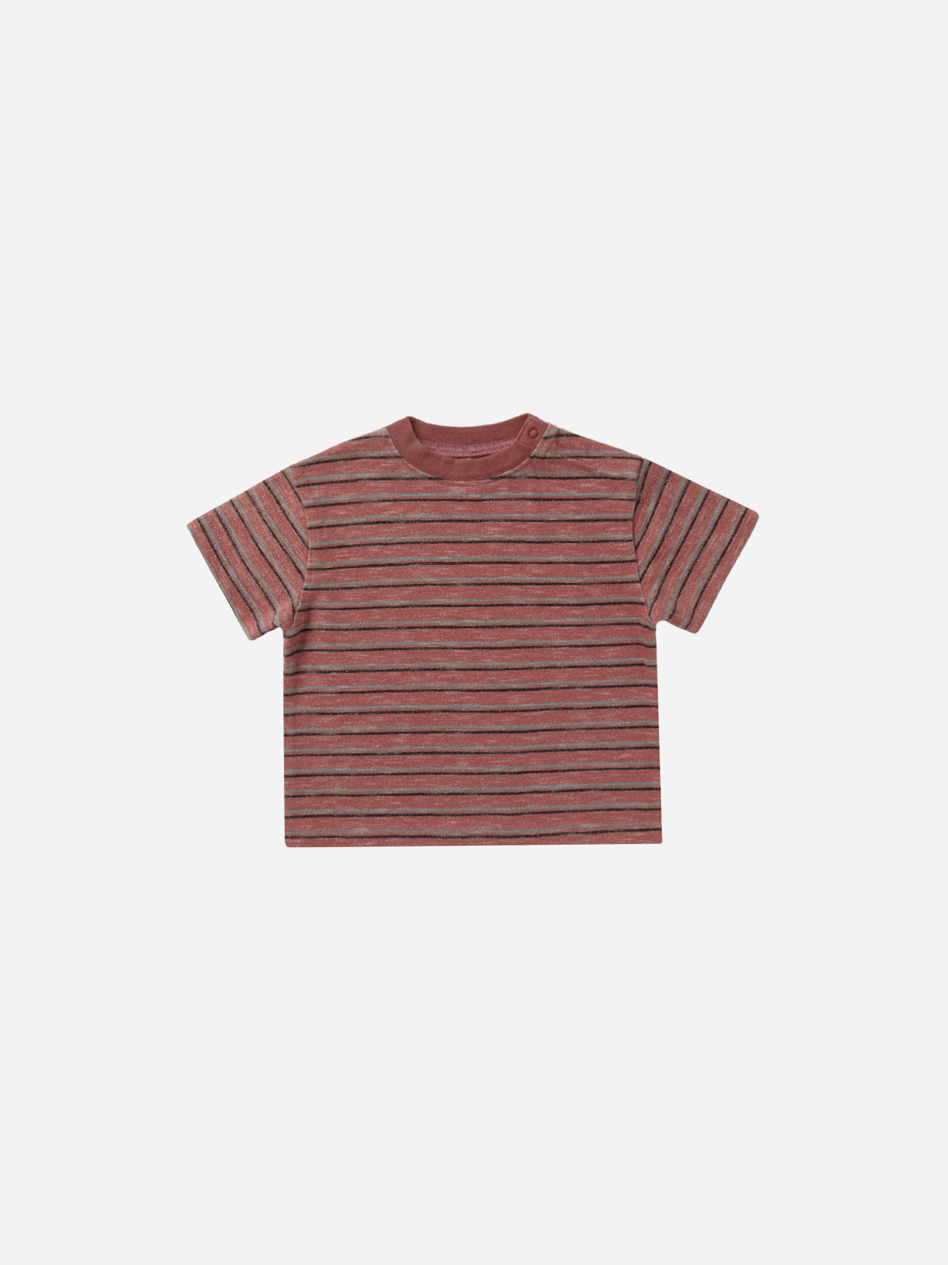 Relaxed Tee || Red Multi-Stripe - Rylee + Cru | Kids Clothes | Trendy Baby Clothes | Modern Infant Outfits |