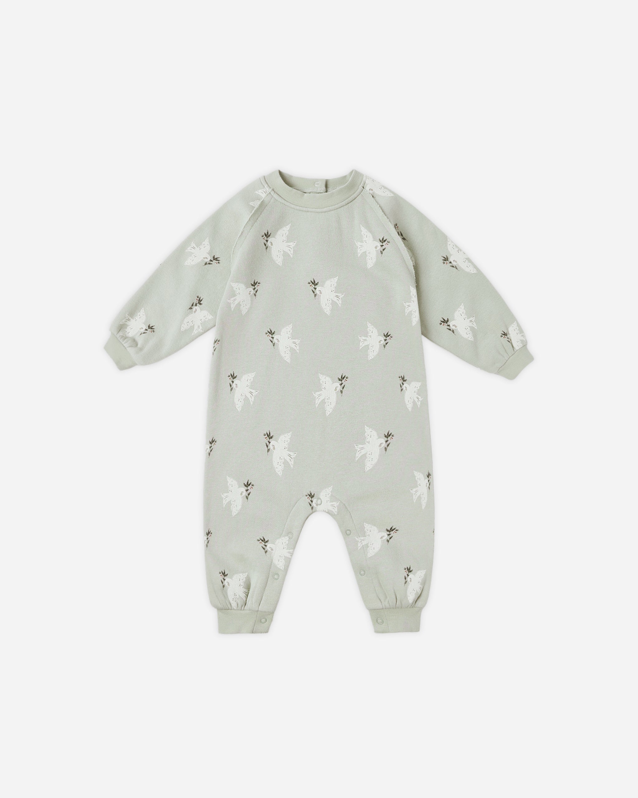 Raglan Jumpsuit || Doves - Rylee + Cru | Kids Clothes | Trendy Baby Clothes | Modern Infant Outfits |