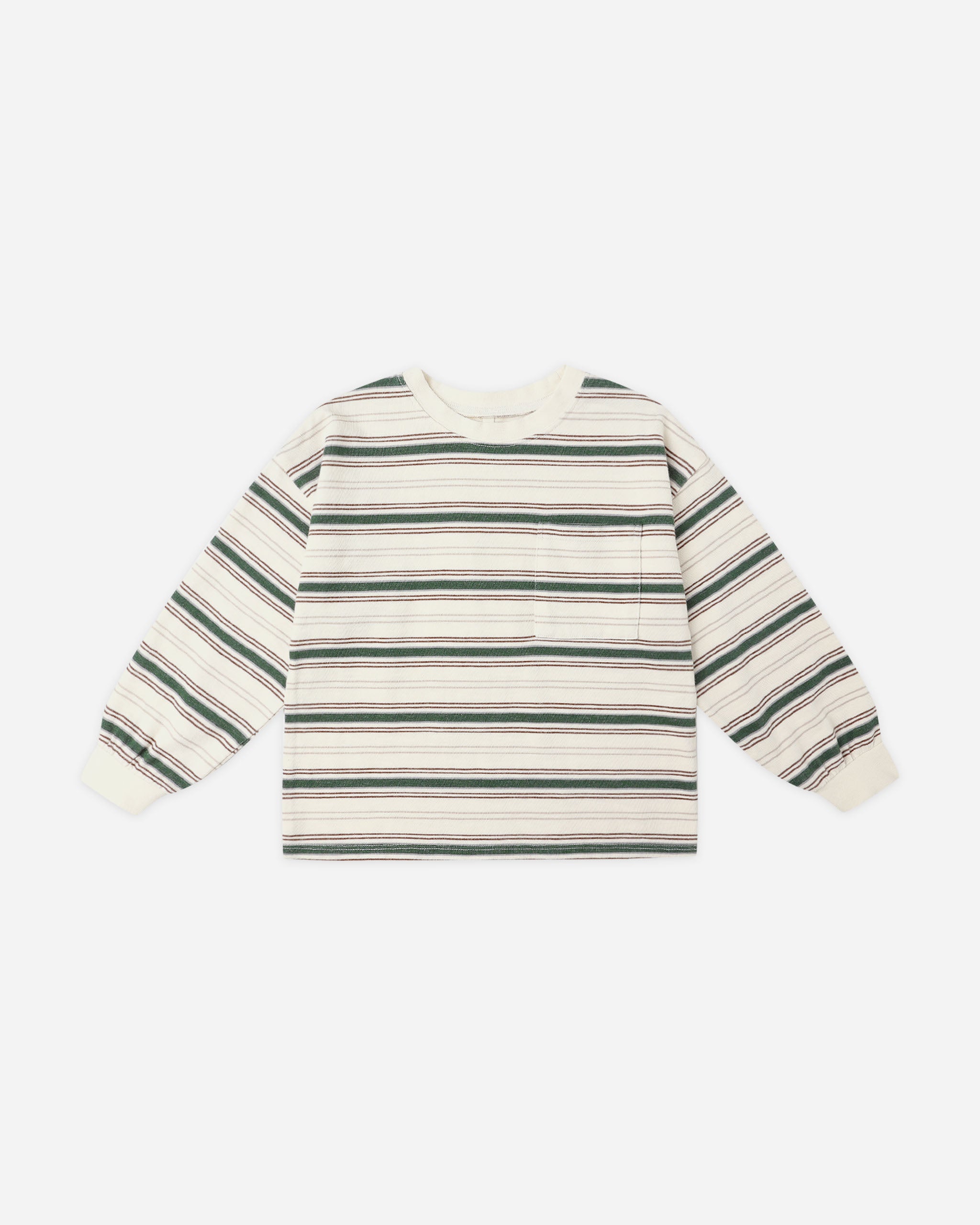 Relaxed Long Sleeve Tee || Retro Stripe - Rylee + Cru | Kids Clothes | Trendy Baby Clothes | Modern Infant Outfits |
