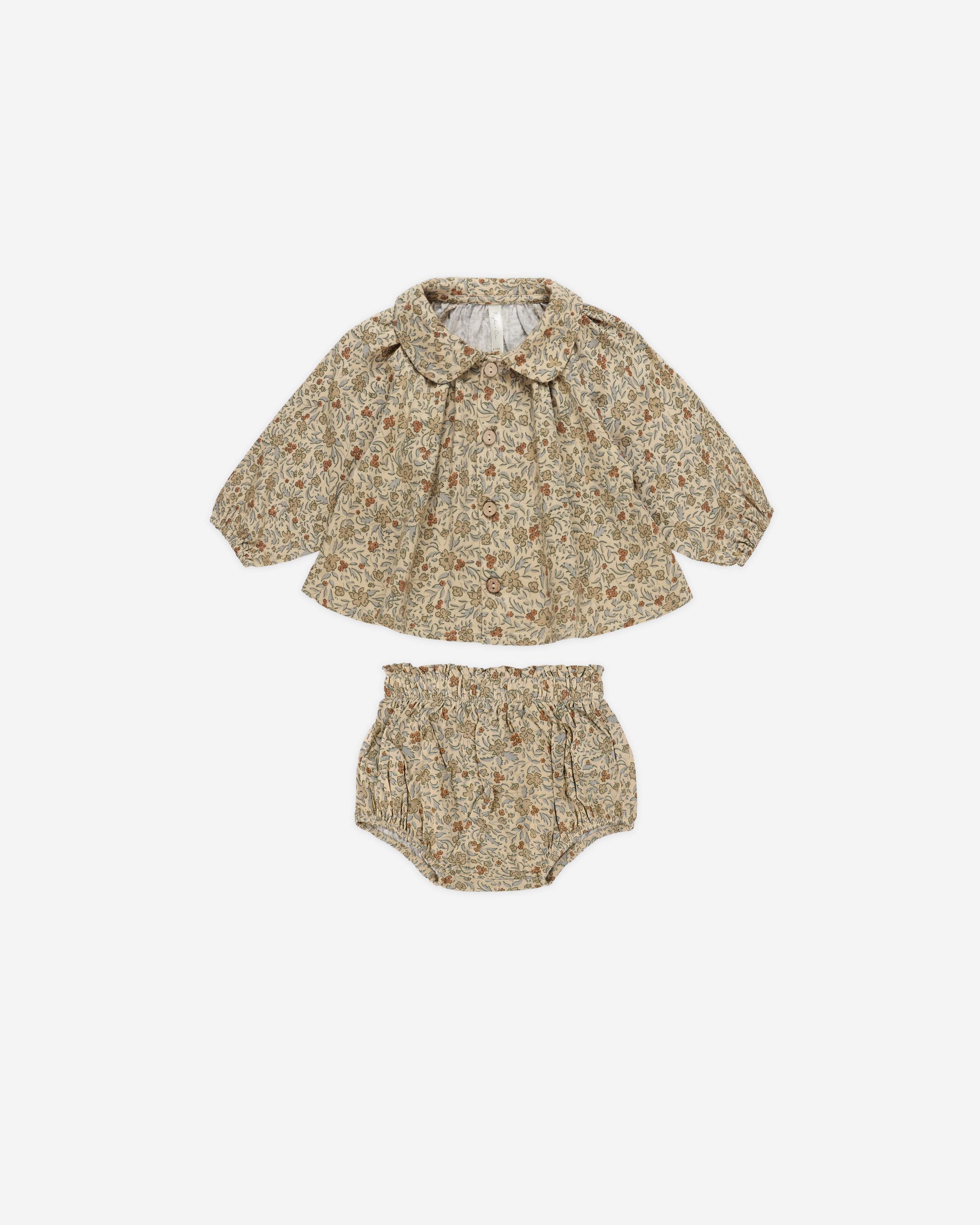 Nellie Set || Golden Garden - Rylee + Cru | Kids Clothes | Trendy Baby Clothes | Modern Infant Outfits |
