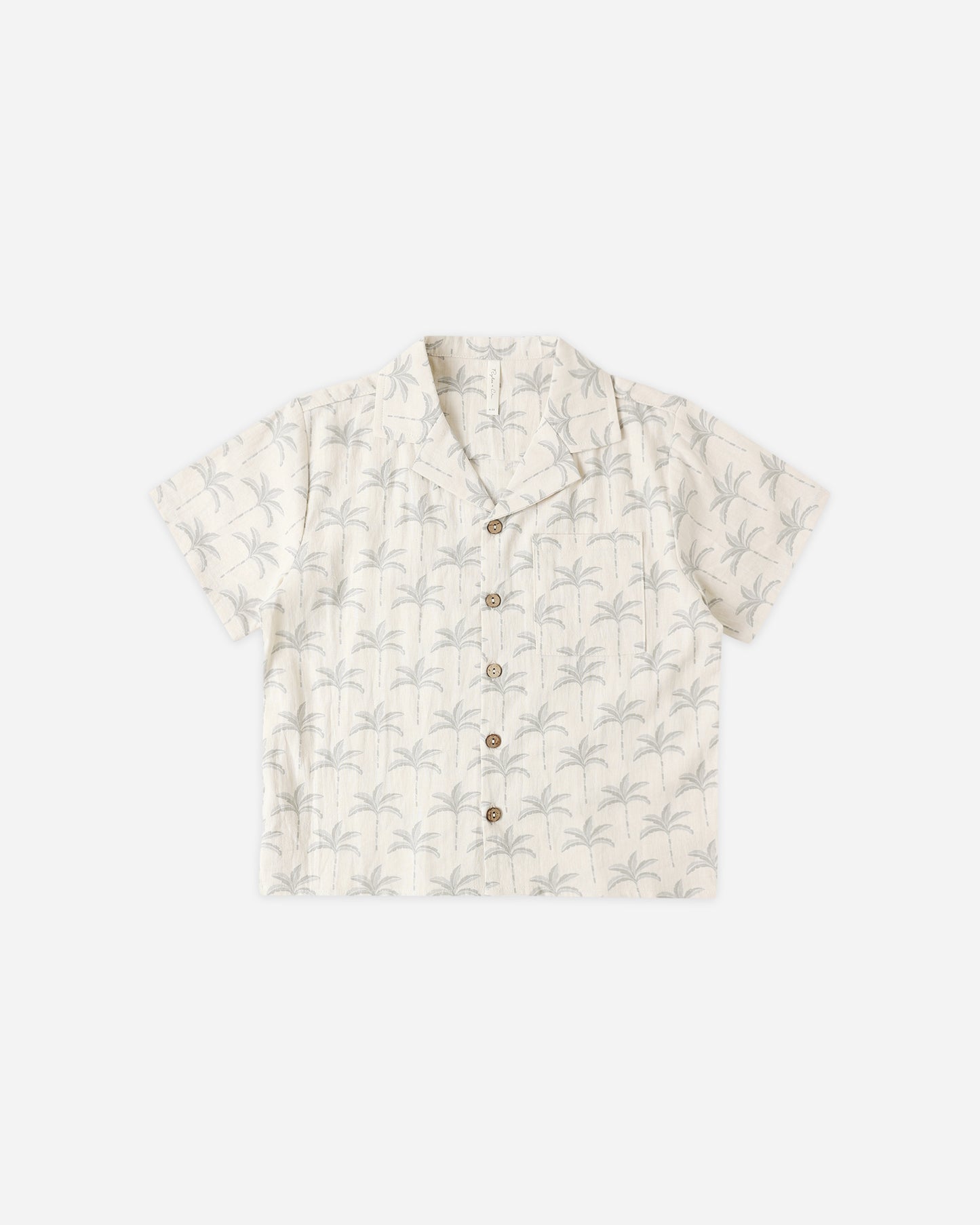 Lapel Collar Shirt Palm Trees - Rylee + Cru | Kids Clothes | Trendy Baby Clothes | Modern Infant Outfits |
