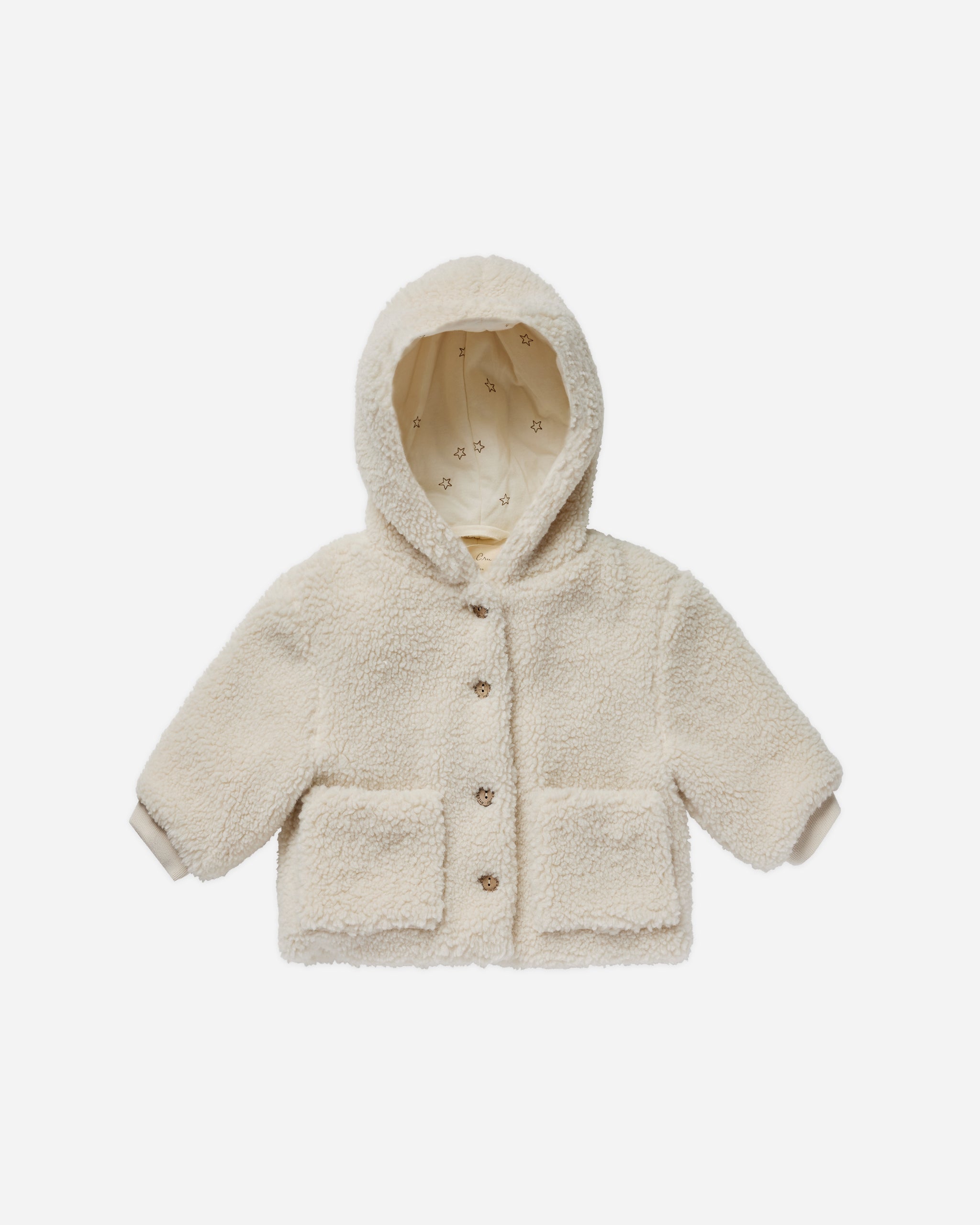 Shearling Baby Coat || Natural - Rylee + Cru | Kids Clothes | Trendy Baby Clothes | Modern Infant Outfits |