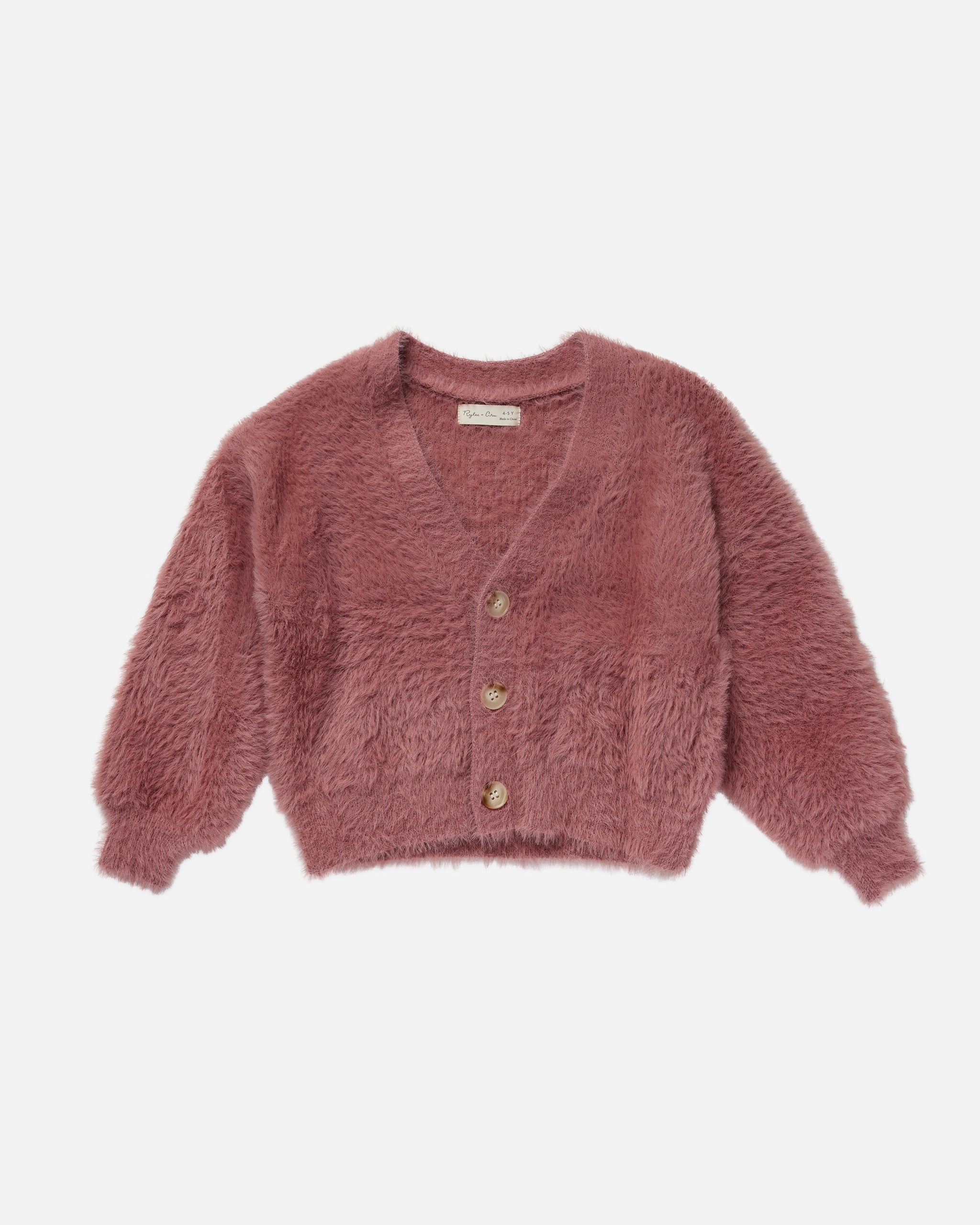 Boxy Crop Cardigan || Raspberry - Rylee + Cru | Kids Clothes | Trendy Baby Clothes | Modern Infant Outfits |
