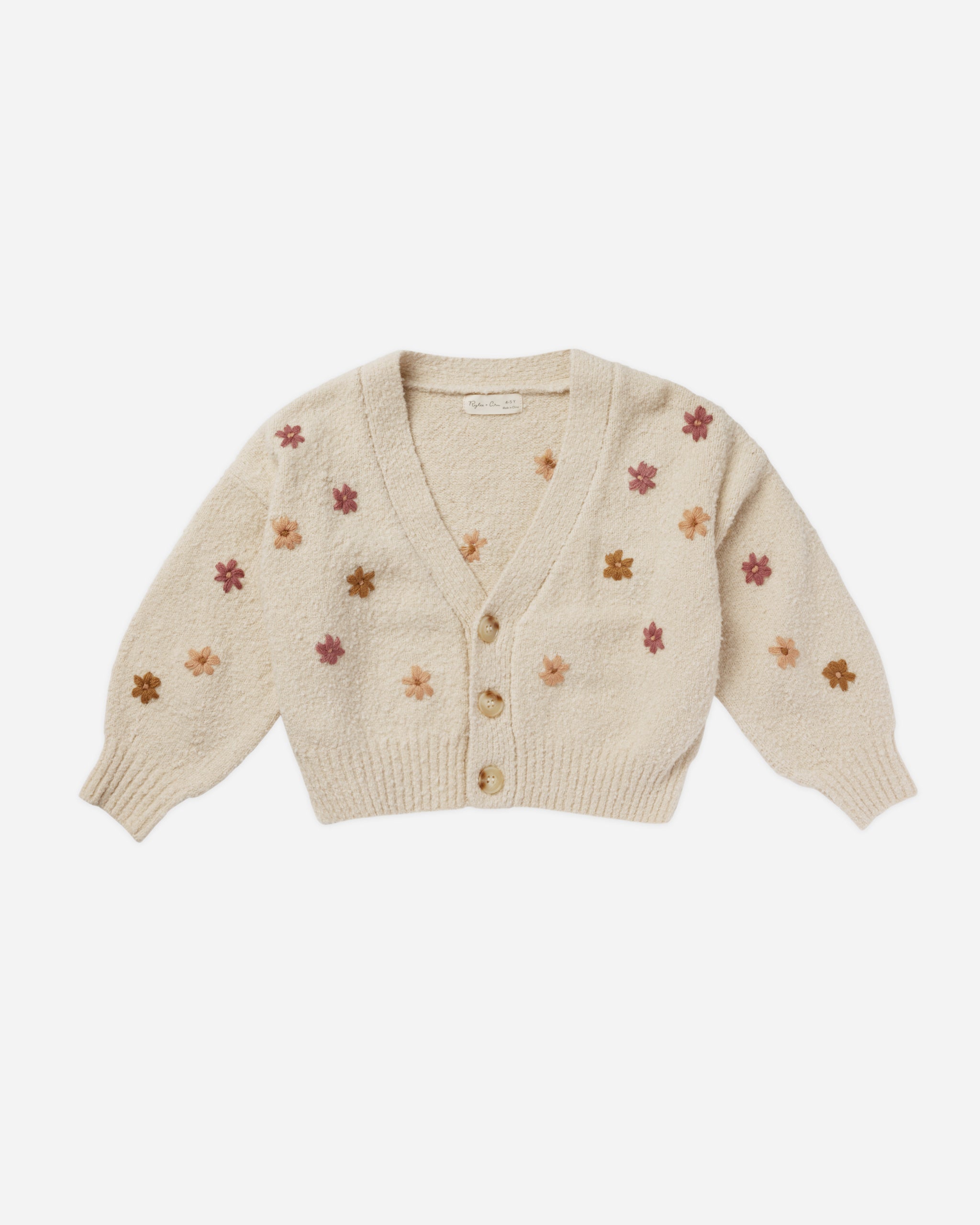 Boxy Crop Cardigan || Fall Flowers - Rylee + Cru | Kids Clothes | Trendy Baby Clothes | Modern Infant Outfits |