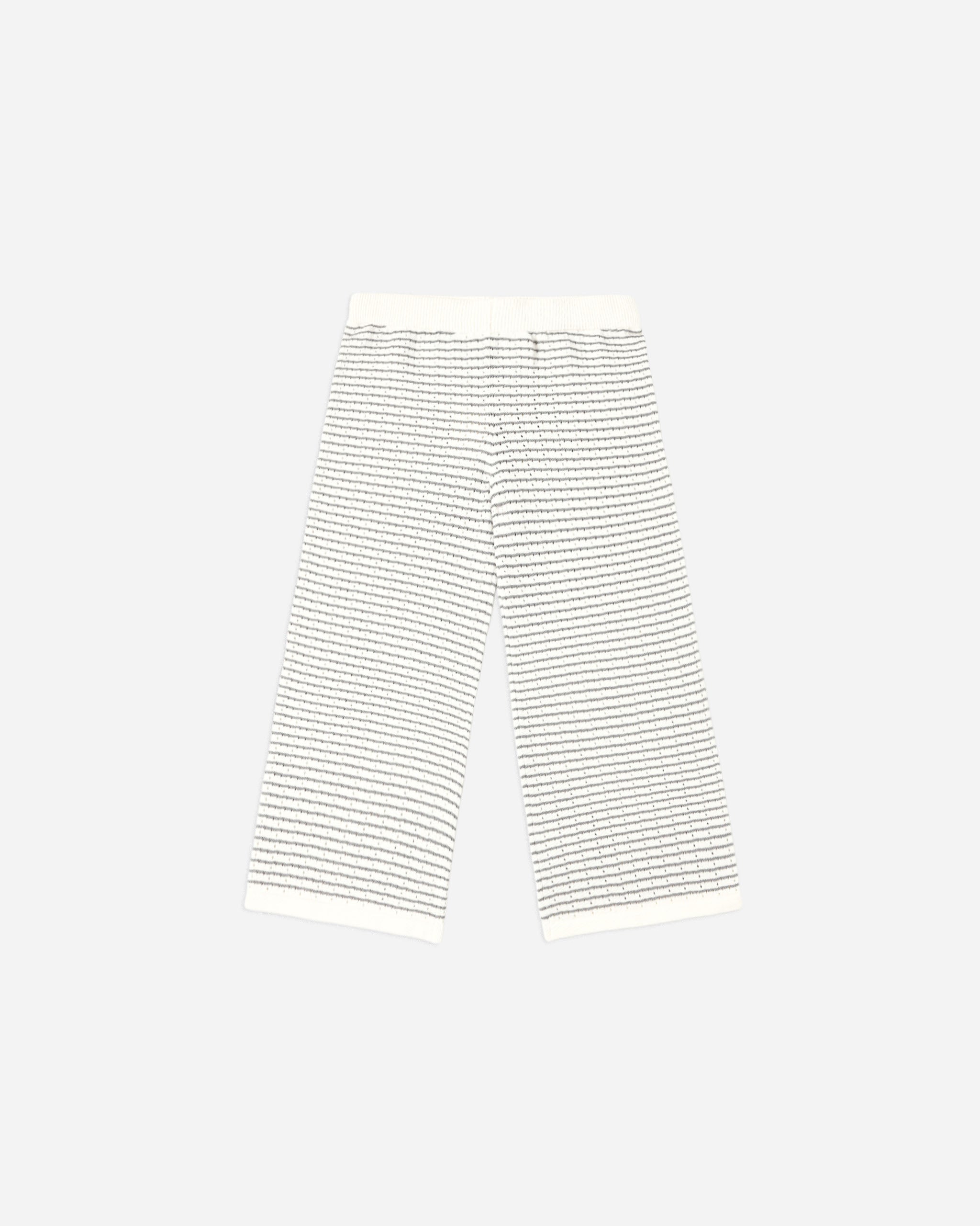 Knit Wide Leg Pant || Dusty Blue Stripe - Rylee + Cru | Kids Clothes | Trendy Baby Clothes | Modern Infant Outfits |