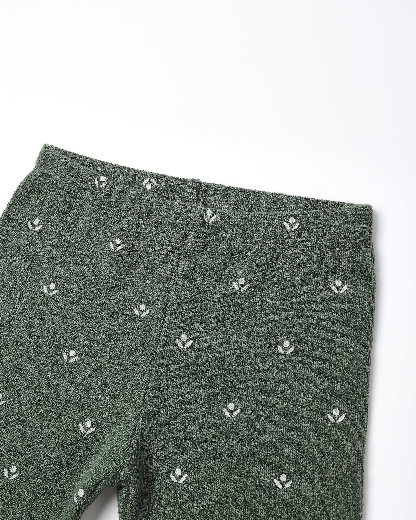 Spongey Knit Set || Evergreen Ditsy - Rylee + Cru | Kids Clothes | Trendy Baby Clothes | Modern Infant Outfits |