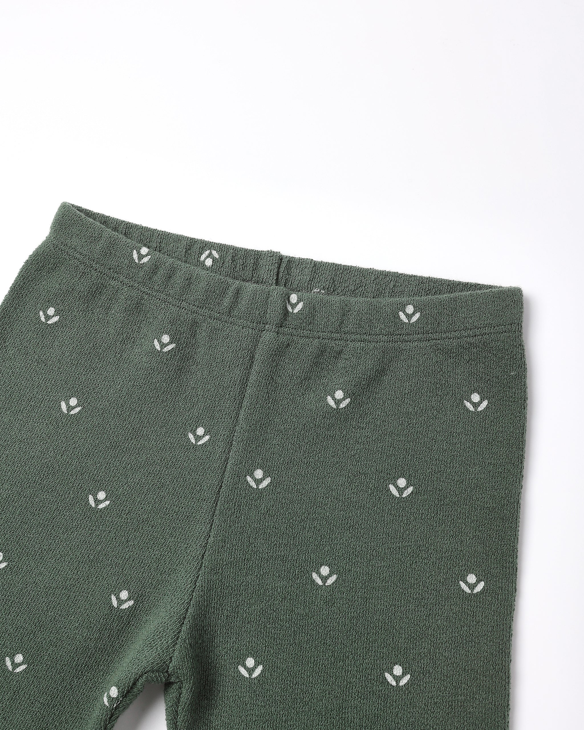 Spongey Knit Set || Evergreen Ditsy - Rylee + Cru | Kids Clothes | Trendy Baby Clothes | Modern Infant Outfits |