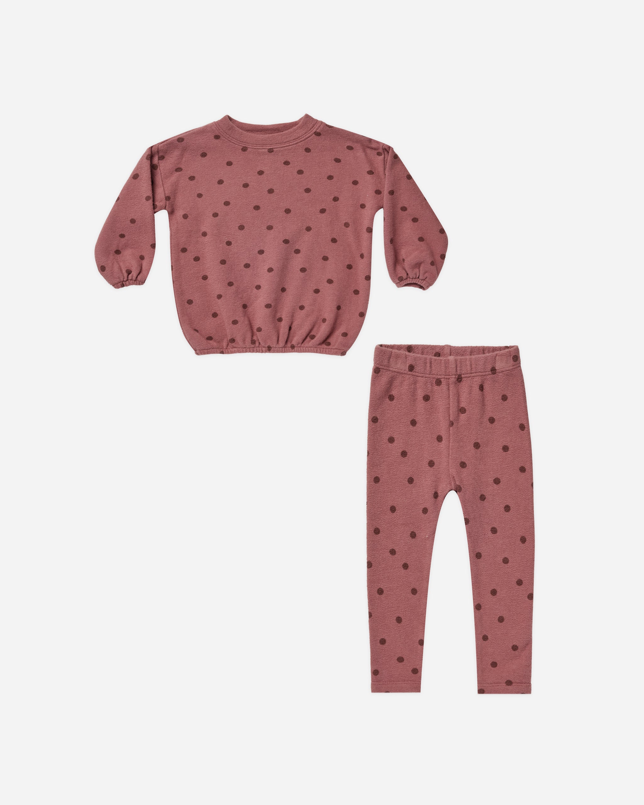 Spongey Knit Set || Polka Dot - Rylee + Cru | Kids Clothes | Trendy Baby Clothes | Modern Infant Outfits |