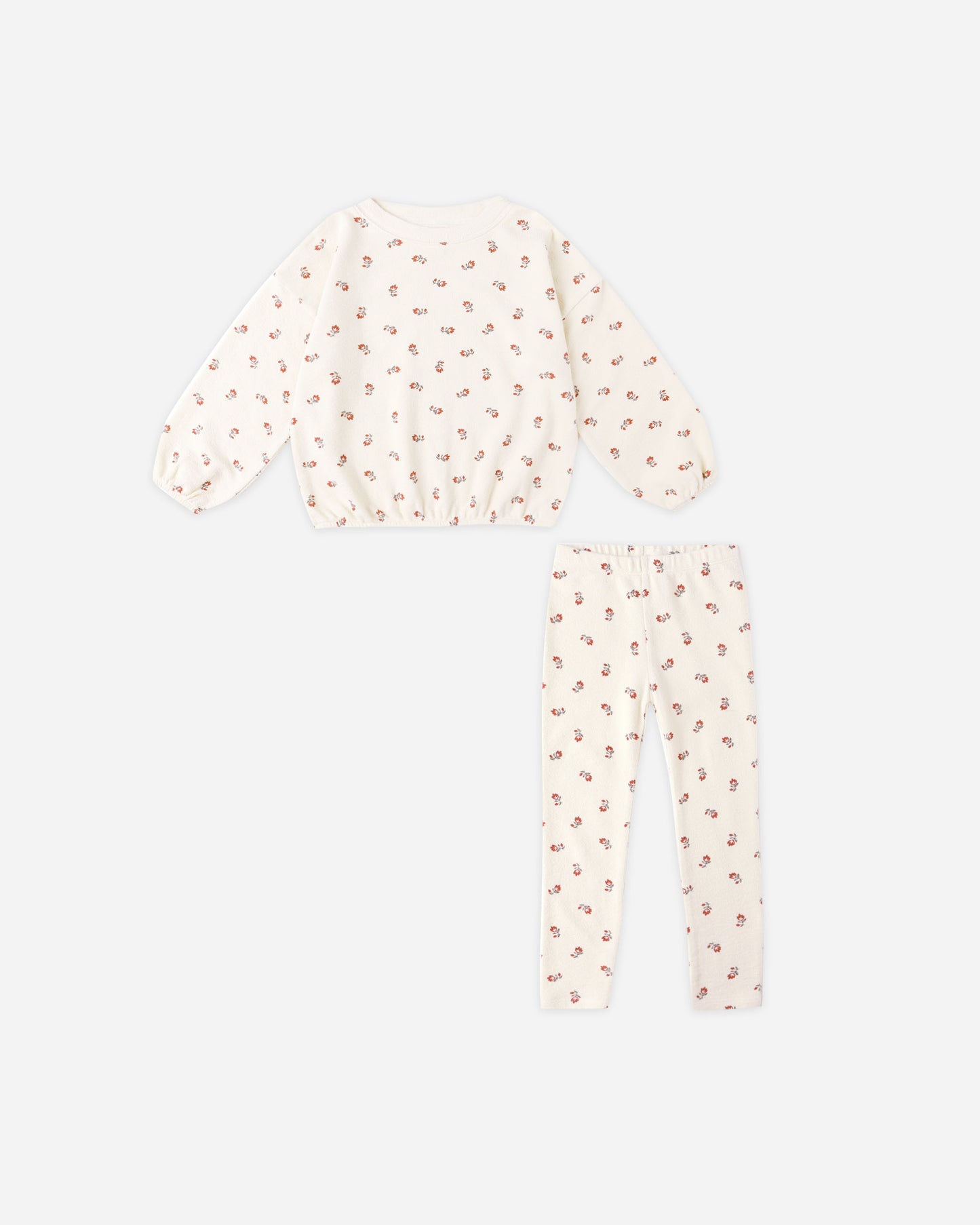 Spongey Knit Set || Ruby Ditsy - Rylee + Cru | Kids Clothes | Trendy Baby Clothes | Modern Infant Outfits |