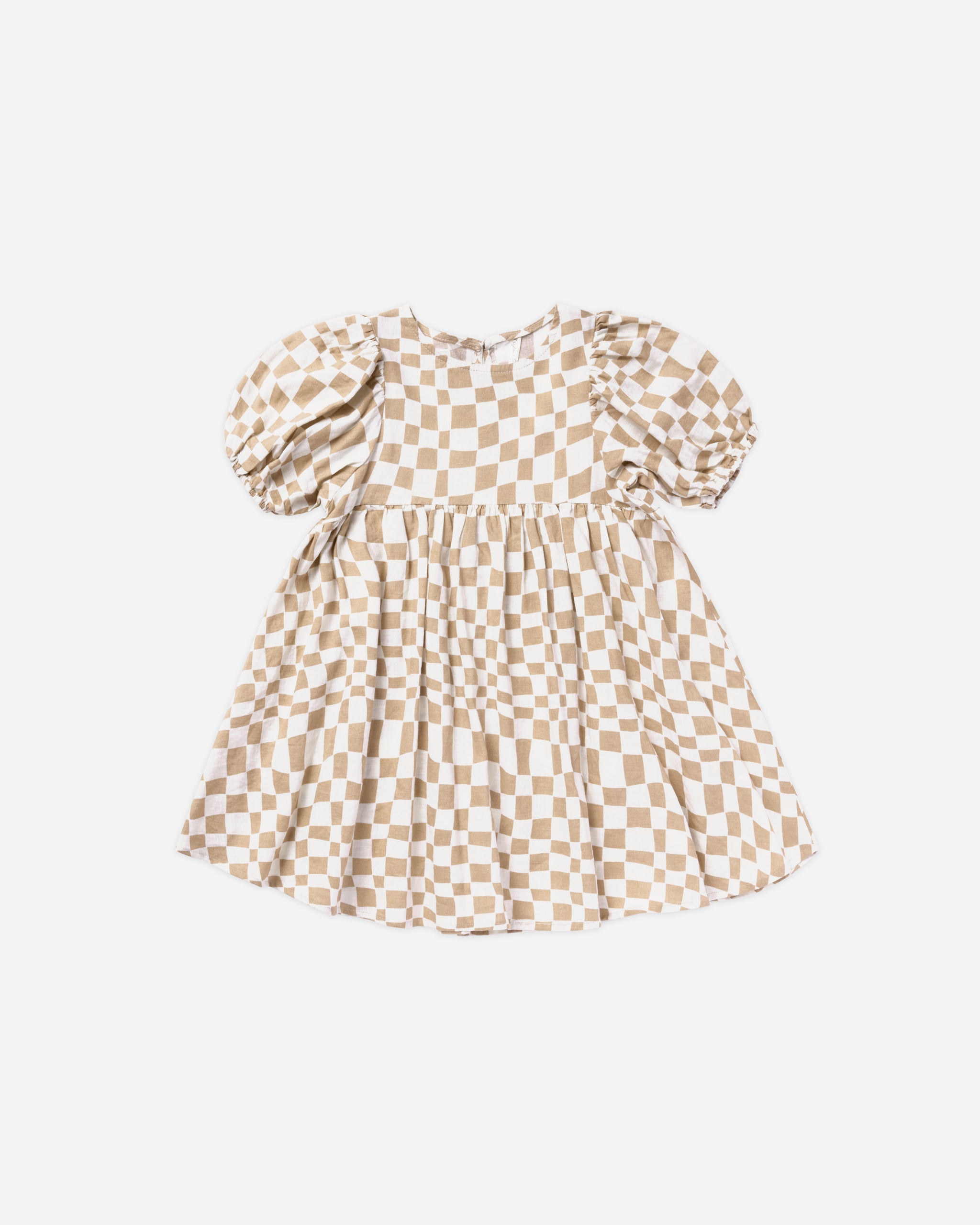 Naomi Dress || Sand Check - Rylee + Cru | Kids Clothes | Trendy Baby Clothes | Modern Infant Outfits |