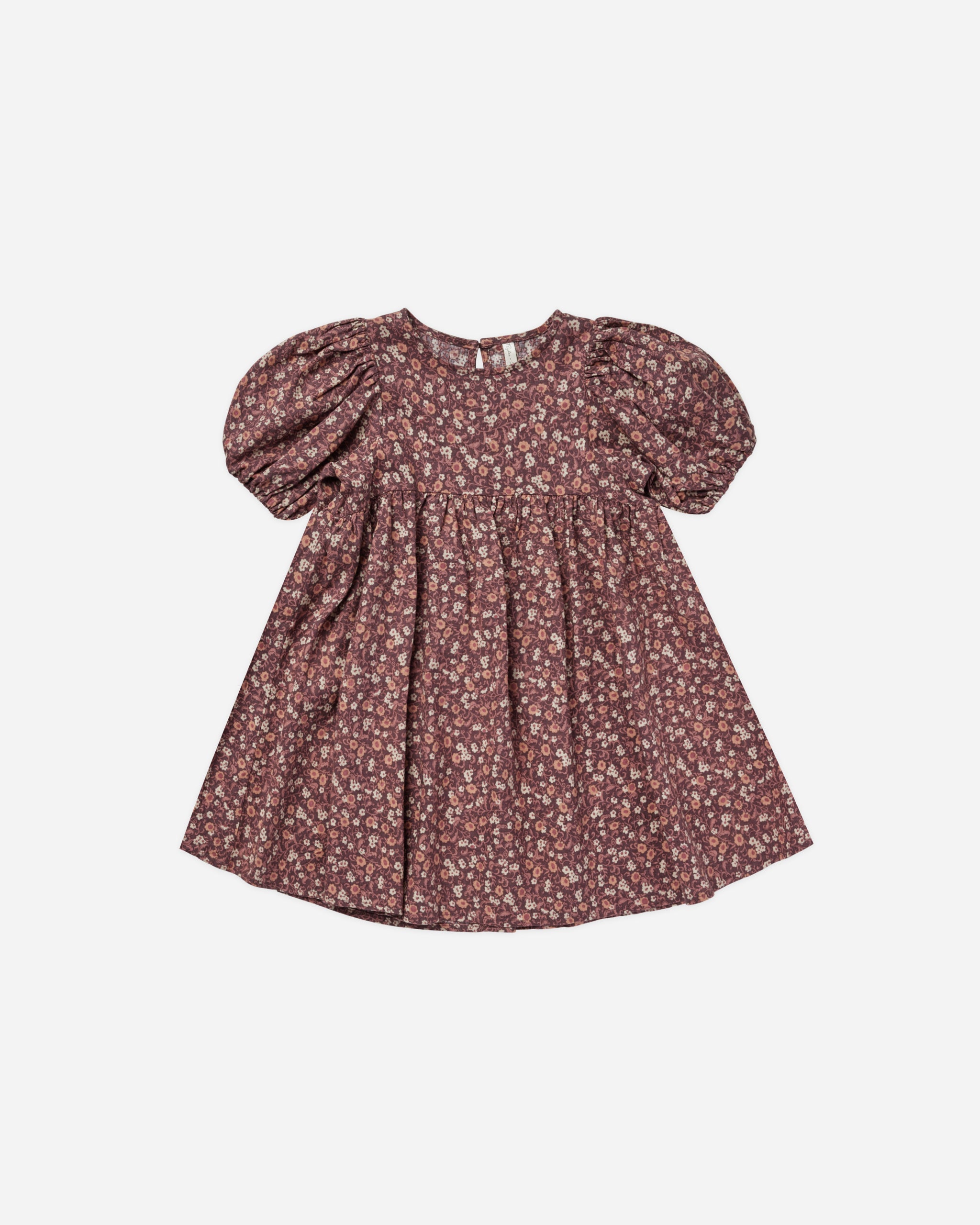 Marley Dress || Plum Floral - Rylee + Cru | Kids Clothes | Trendy Baby Clothes | Modern Infant Outfits |