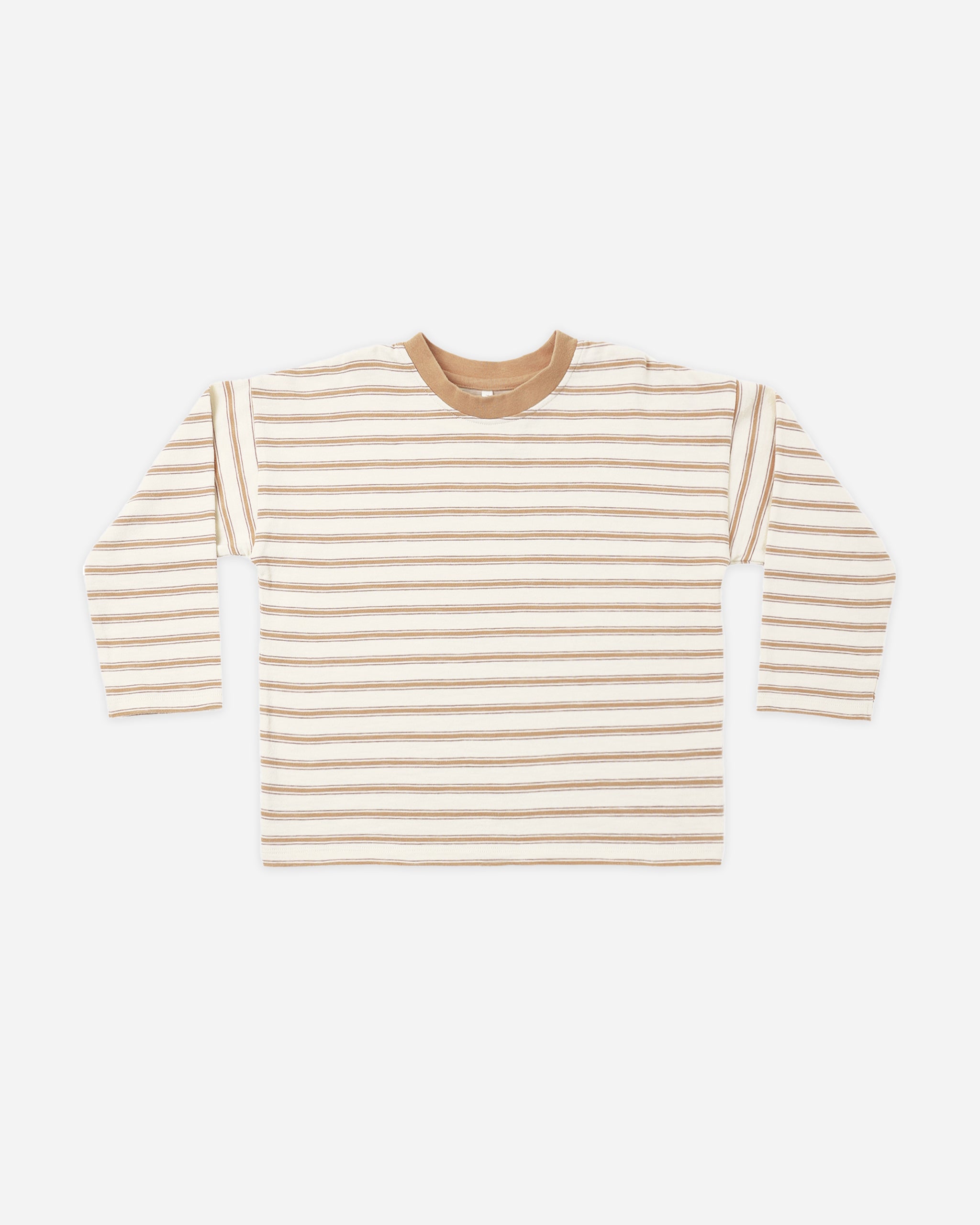 Camden Long Sleeve Tee Fawn Stripe - Rylee + Cru | Kids Clothes | Trendy Baby Clothes | Modern Infant Outfits |