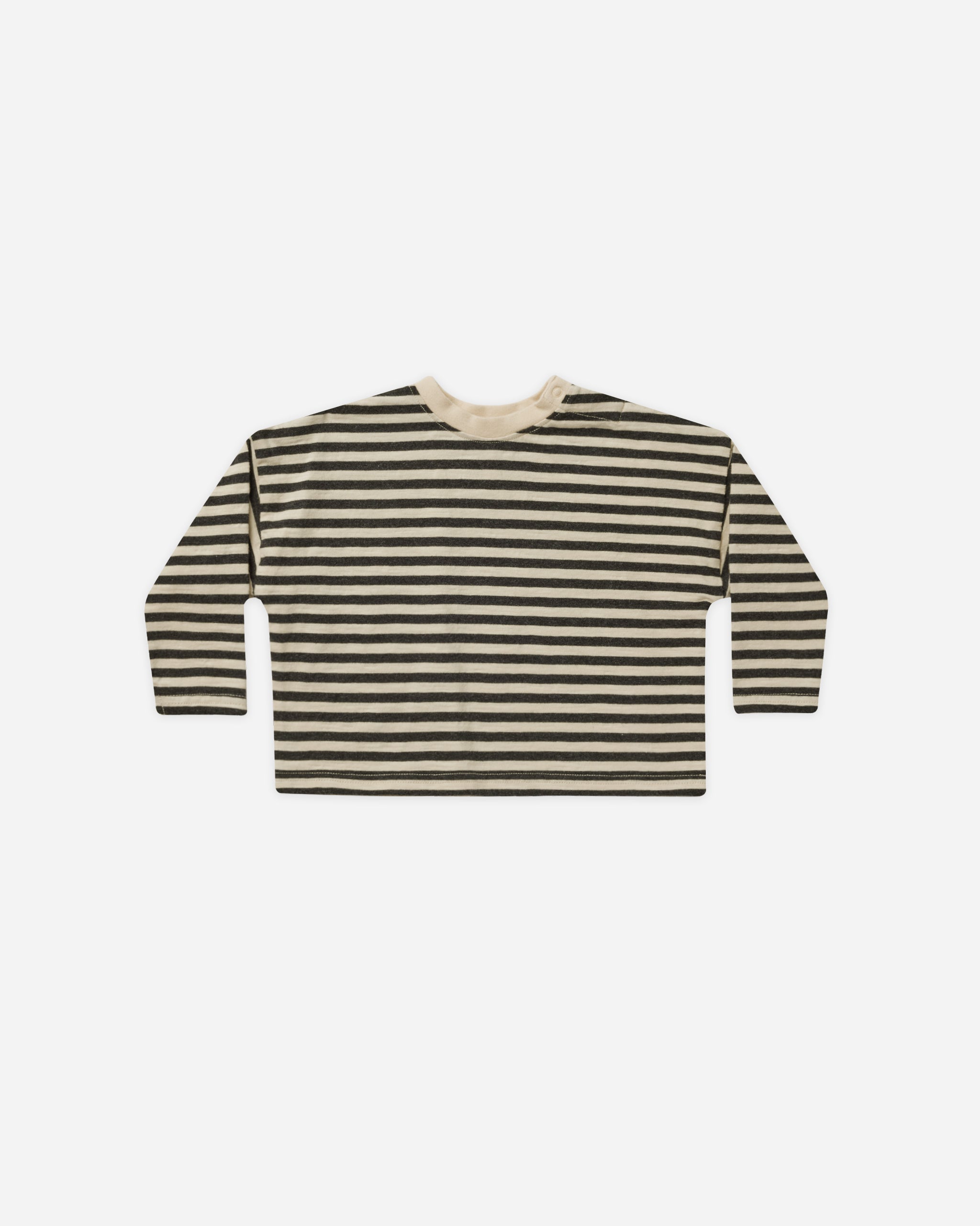 Camden Long Sleeve Tee || Black Stripe - Rylee + Cru | Kids Clothes | Trendy Baby Clothes | Modern Infant Outfits |