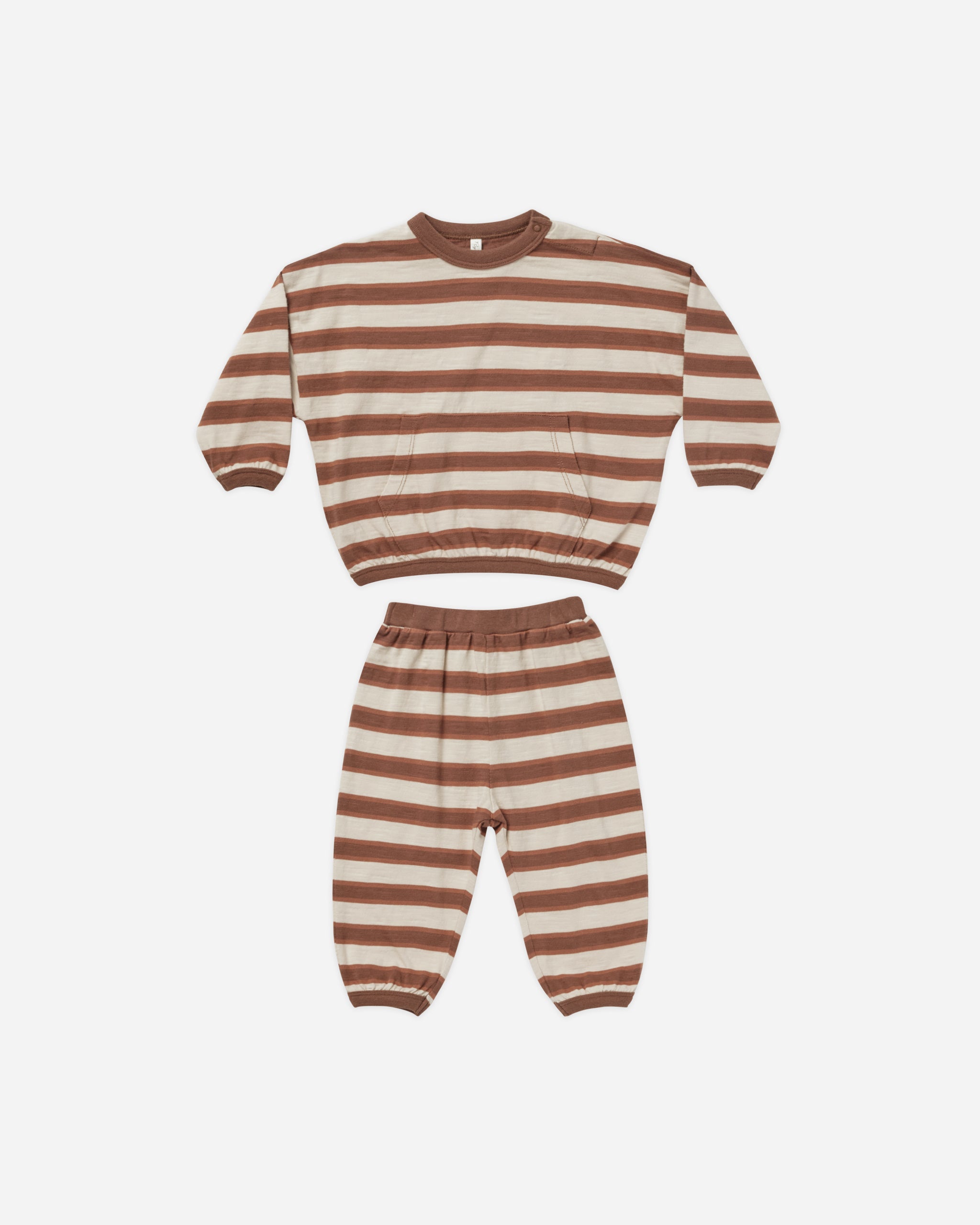 Relaxed Set || Cedar Stripe - Rylee + Cru | Kids Clothes | Trendy Baby Clothes | Modern Infant Outfits |