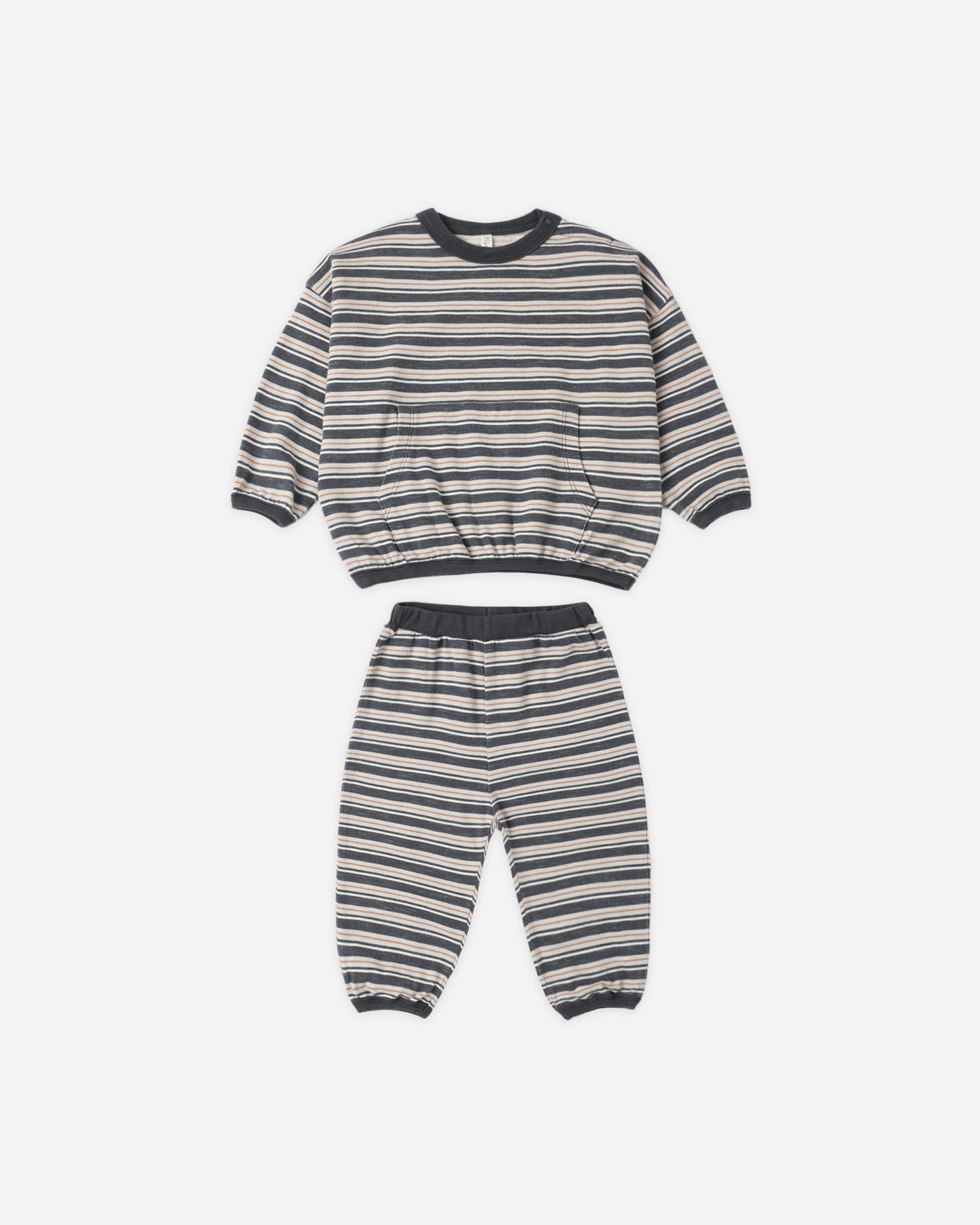 Relaxed Set Blue Stripe - Rylee + Cru | Kids Clothes | Trendy Baby Clothes | Modern Infant Outfits |
