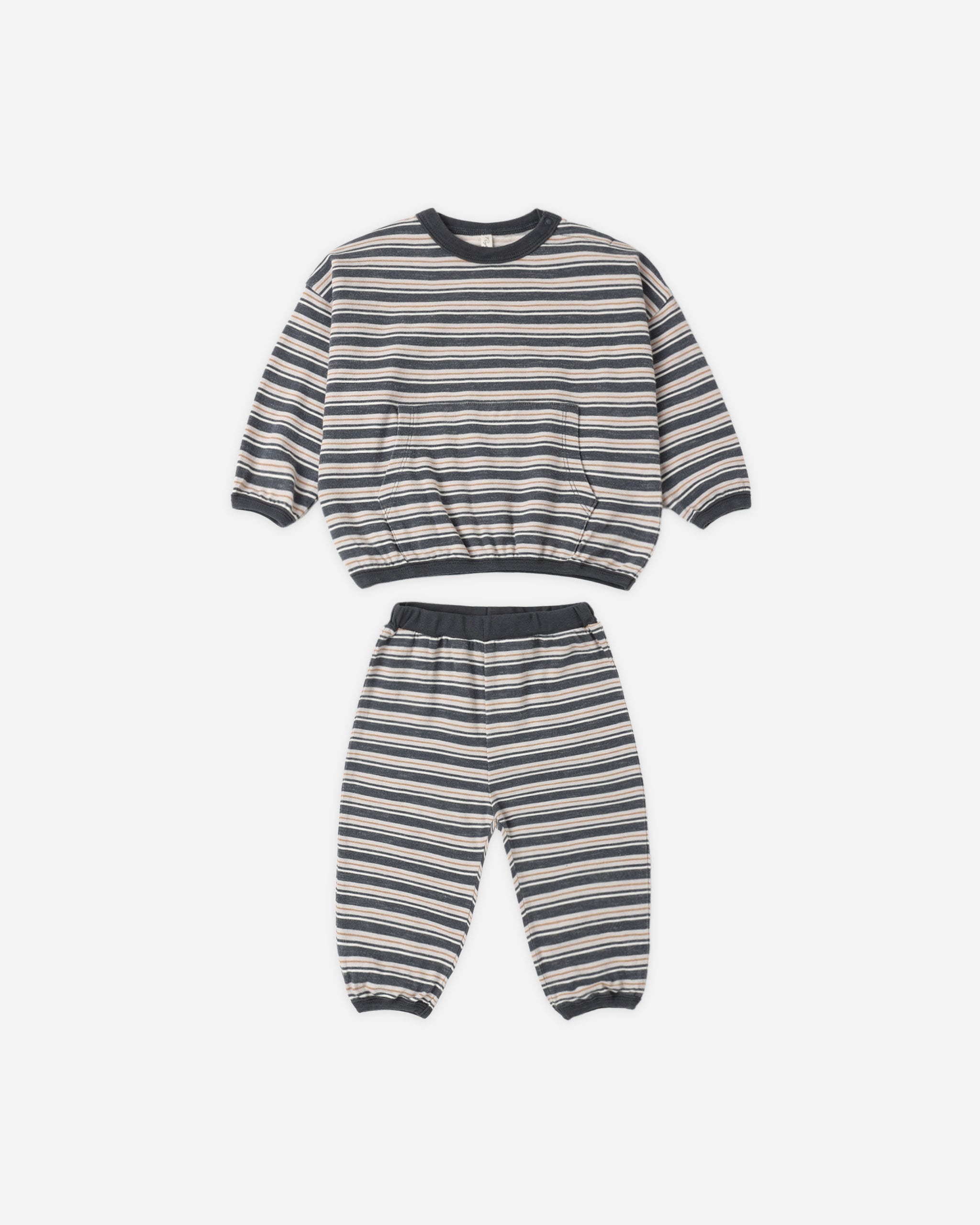 Relaxed Set Blue Stripe - Rylee + Cru | Kids Clothes | Trendy Baby Clothes | Modern Infant Outfits |