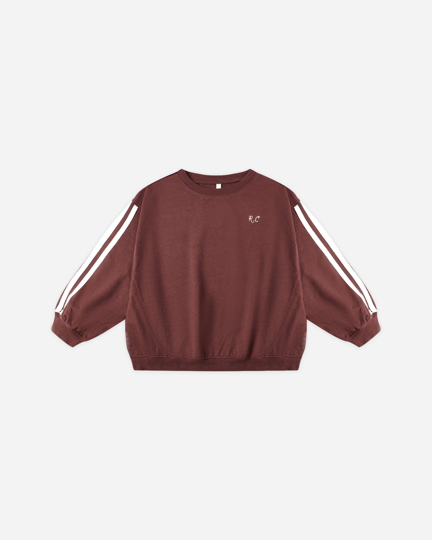 Oversized Sweatshirt || Burgundy - Rylee + Cru | Kids Clothes | Trendy Baby Clothes | Modern Infant Outfits |