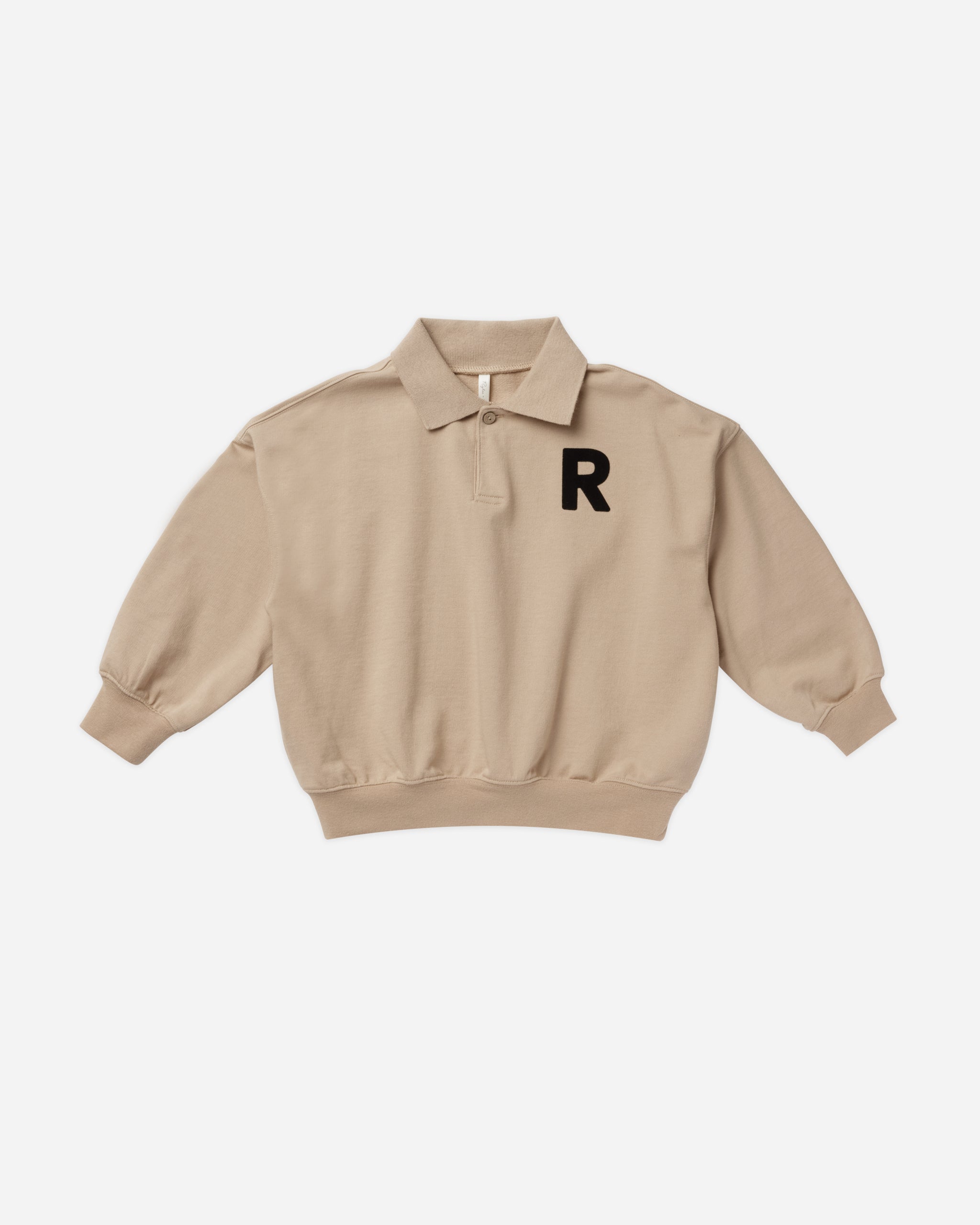 Collared Sweatshirt || Sand - Rylee + Cru | Kids Clothes | Trendy Baby Clothes | Modern Infant Outfits |