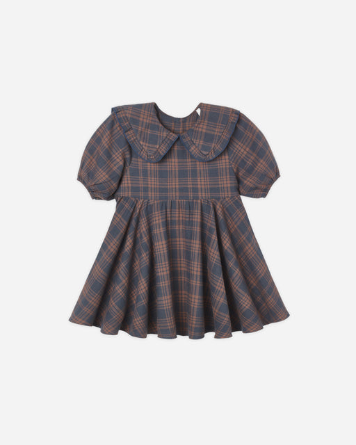 Camille Dress Midnight Plaid - Rylee + Cru | Kids Clothes | Trendy Baby Clothes | Modern Infant Outfits |