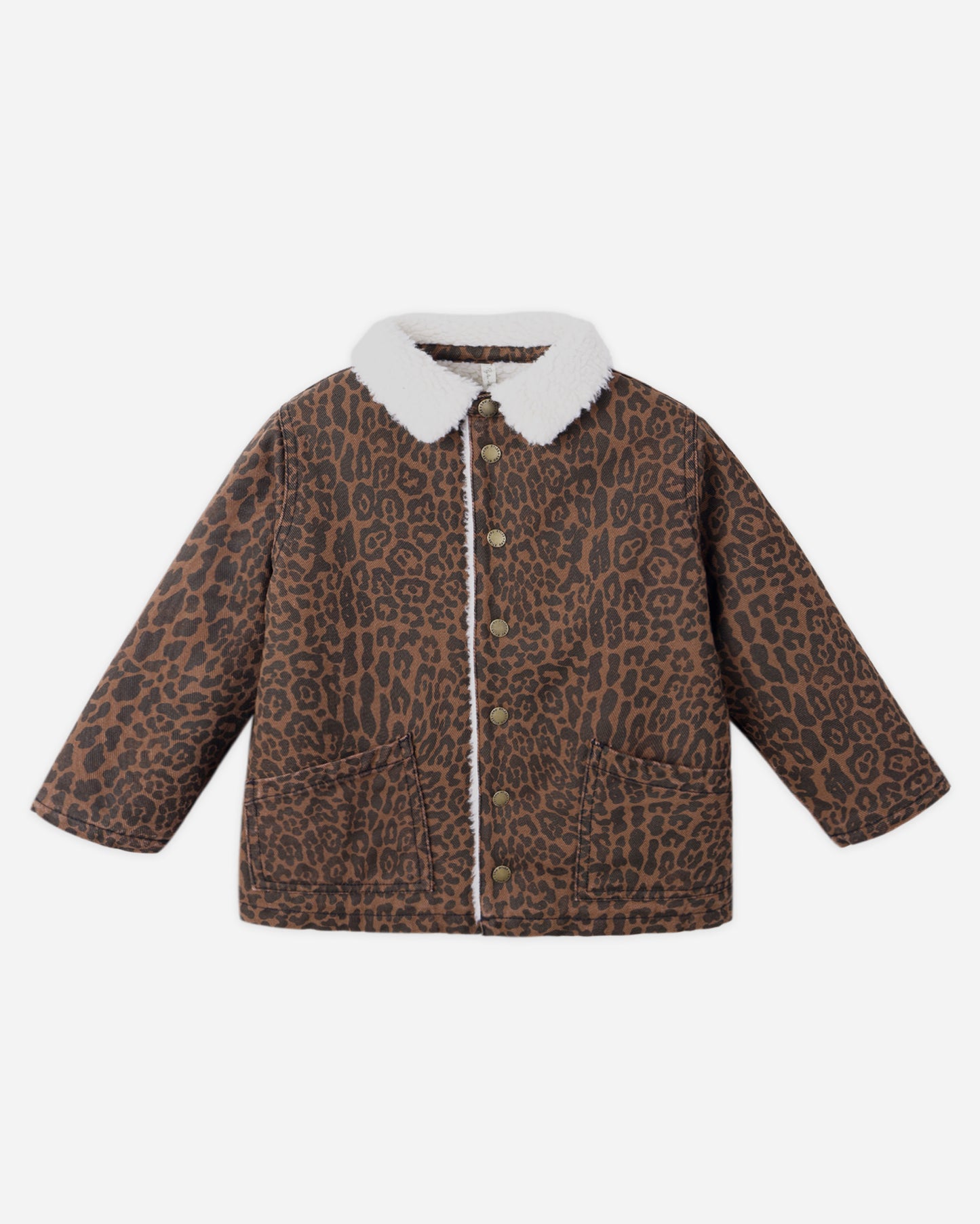 Long Chore Coat || Leopard - Rylee + Cru | Kids Clothes | Trendy Baby Clothes | Modern Infant Outfits |