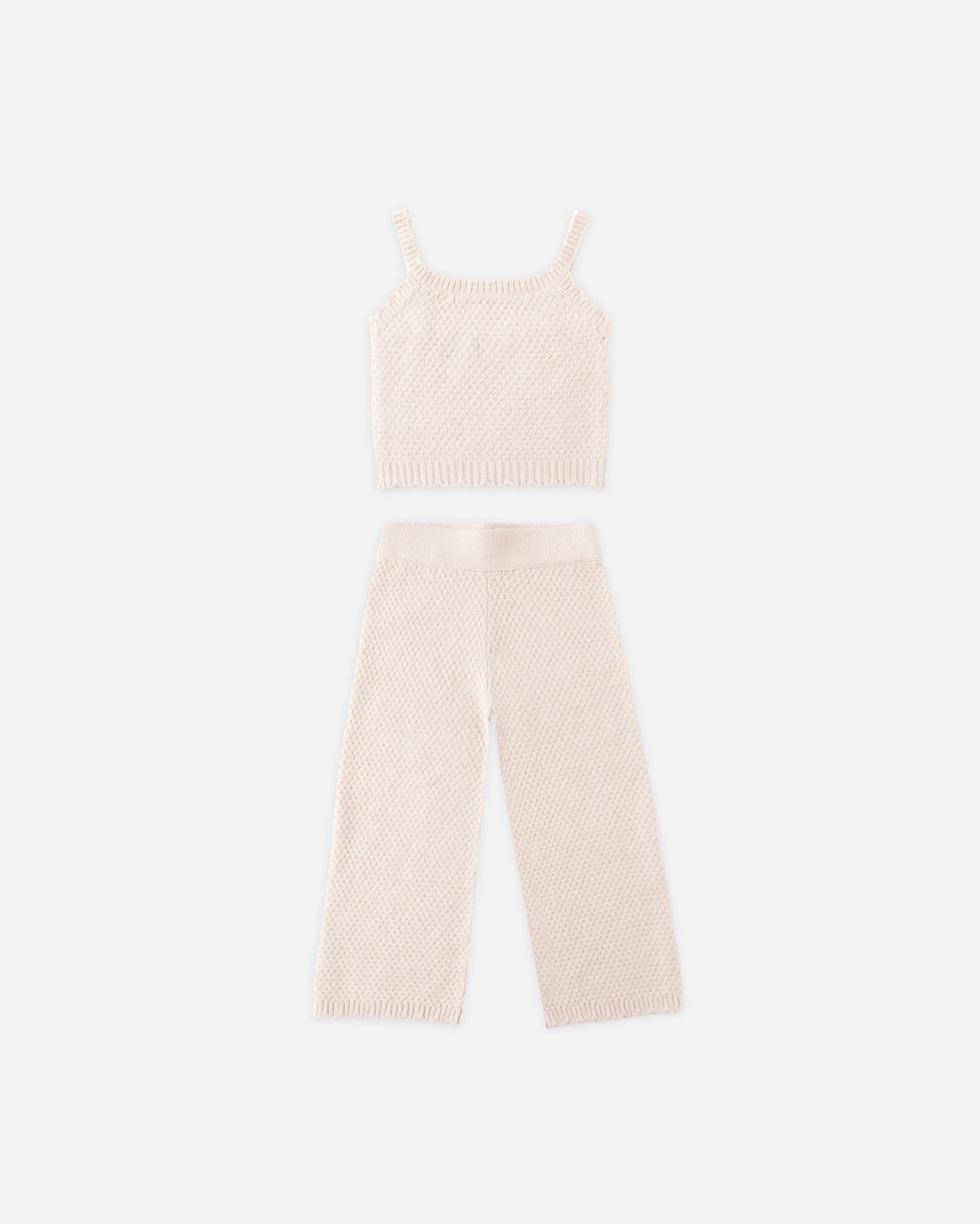 Knit Lounge Set || Heathered Petal - Rylee + Cru | Kids Clothes | Trendy Baby Clothes | Modern Infant Outfits |
