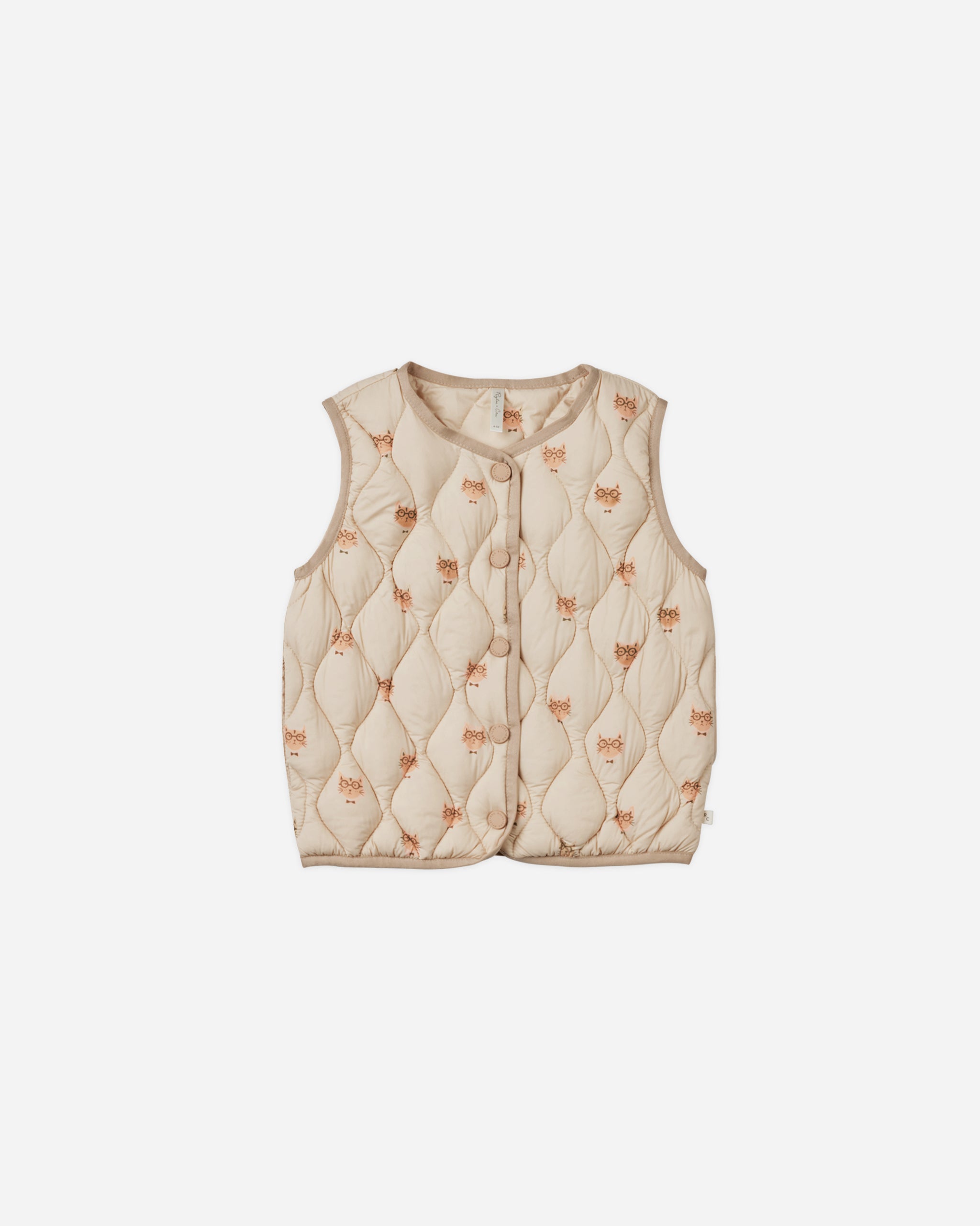 Down Quilted Vest || Cool Cat - Rylee + Cru | Kids Clothes | Trendy Baby Clothes | Modern Infant Outfits |