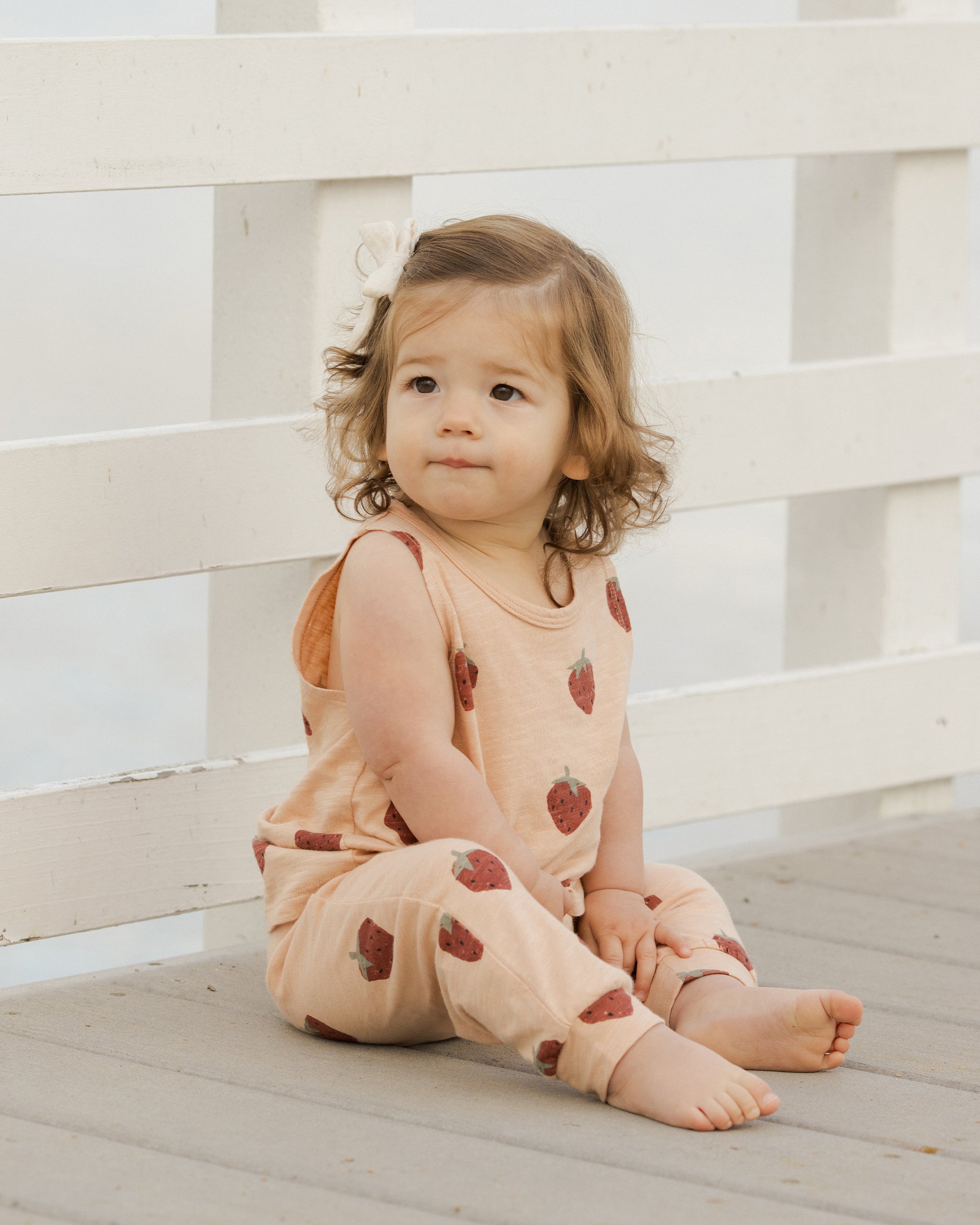 Tank + Slouch Pant Set || Strawberries - Rylee + Cru | Kids Clothes | Trendy Baby Clothes | Modern Infant Outfits |
