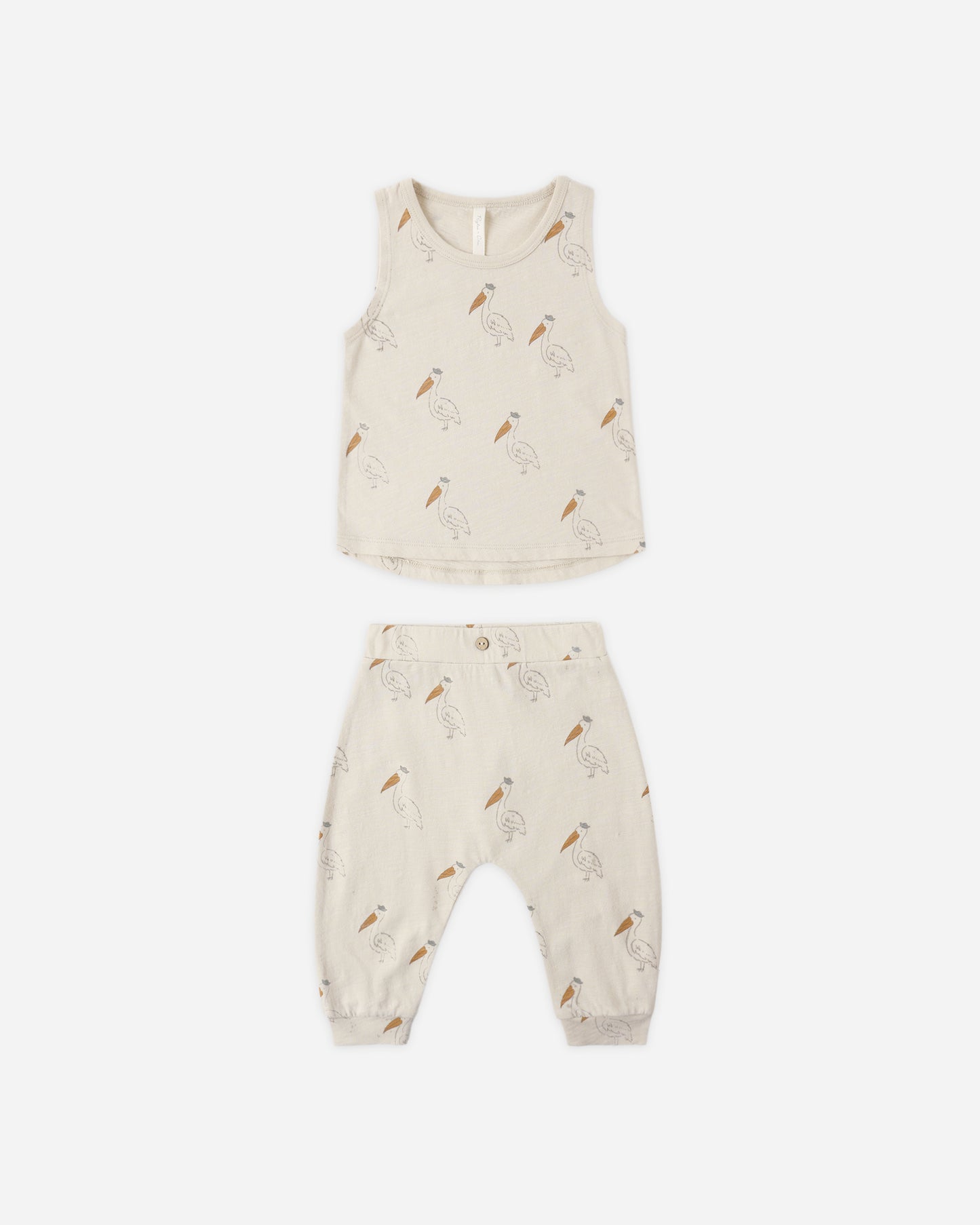 Tank + Slouch Pant Set Pelican - Rylee + Cru | Kids Clothes | Trendy Baby Clothes | Modern Infant Outfits |