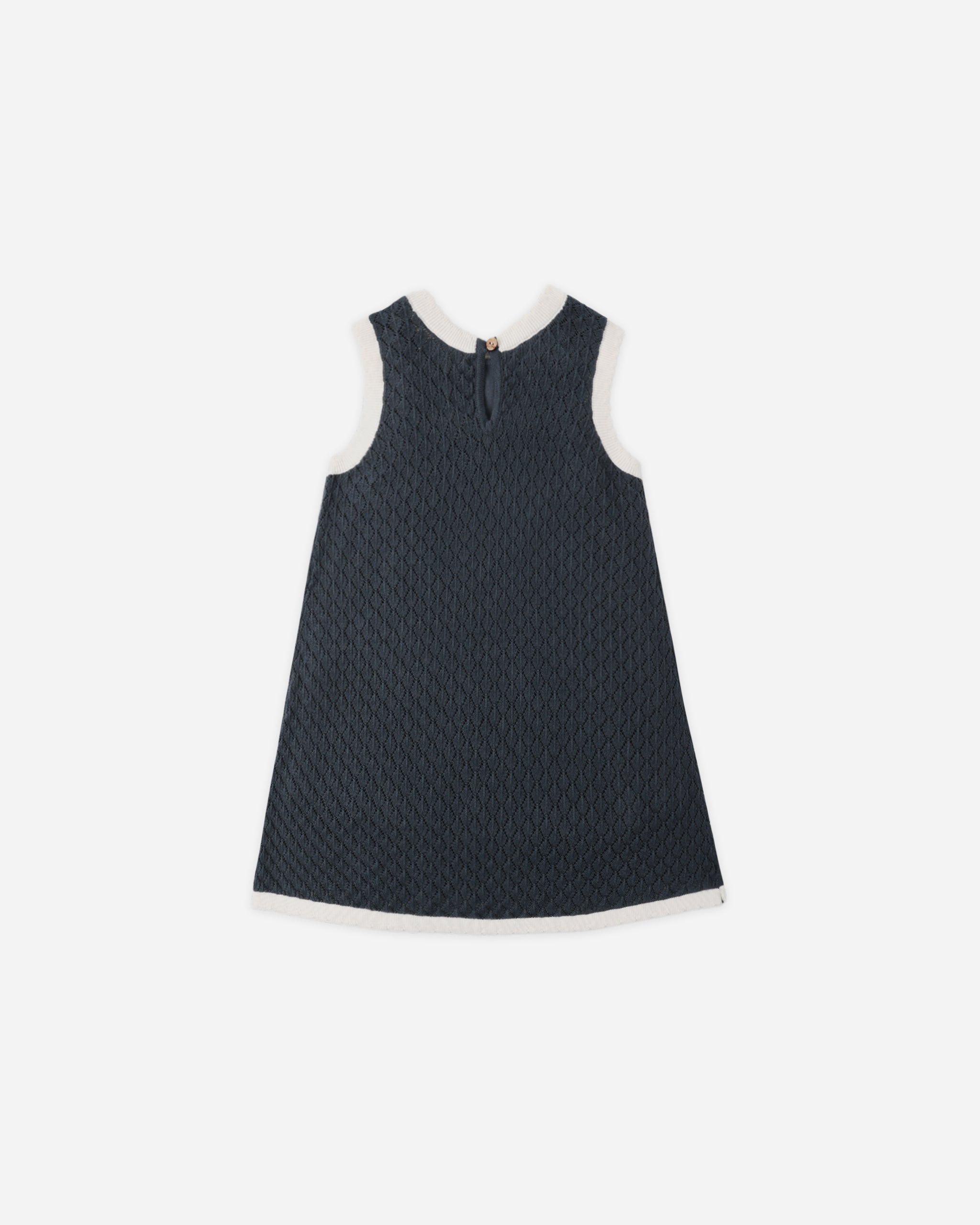 Crochet Tank Mini Dress Navy - Rylee + Cru | Kids Clothes | Trendy Baby Clothes | Modern Infant Outfits |