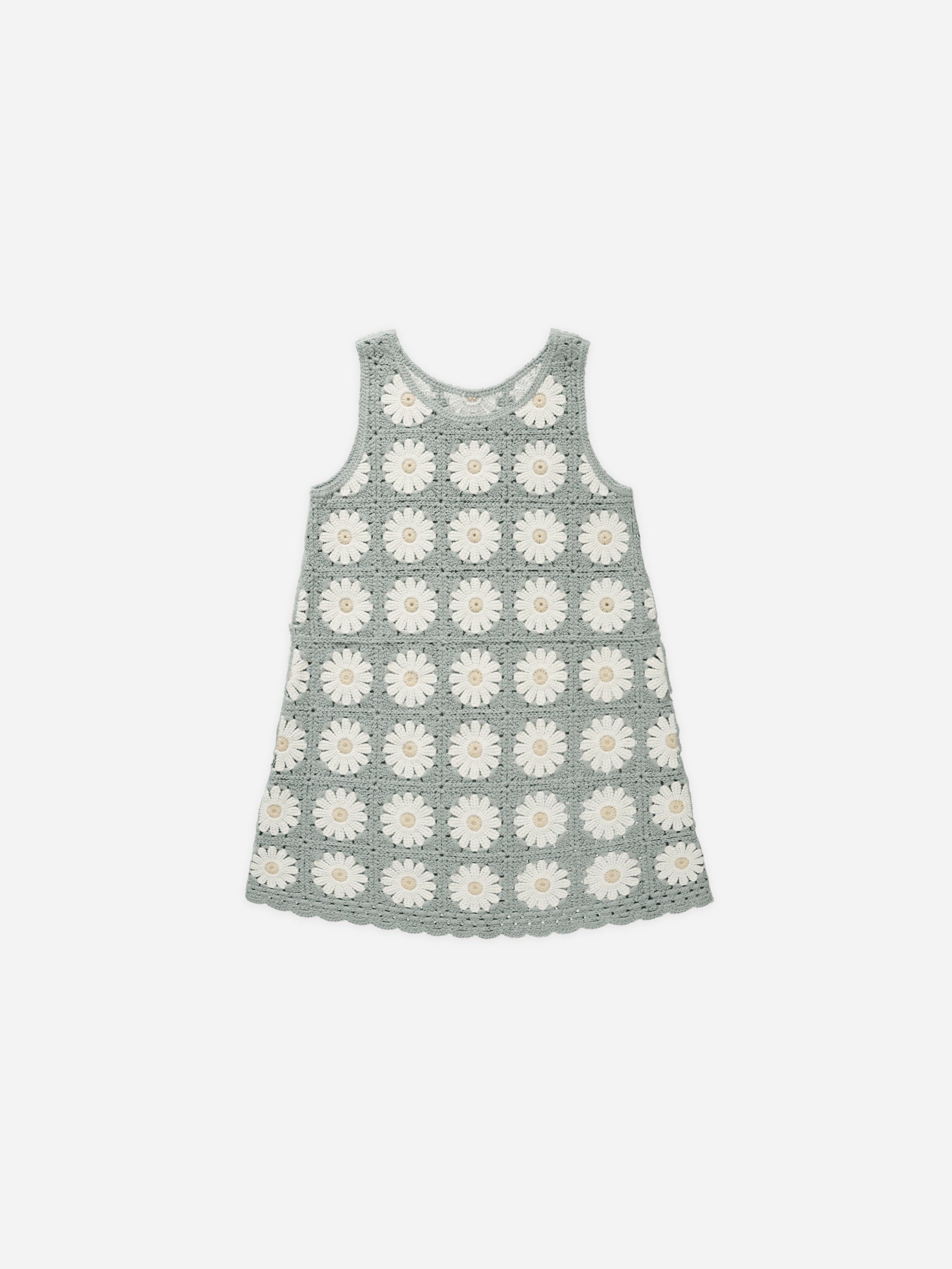 Crochet Tank Mini Dress || Daisy - Rylee + Cru | Kids Clothes | Trendy Baby Clothes | Modern Infant Outfits |