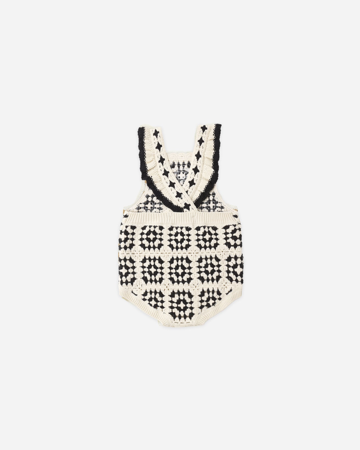 Crochet Romper Abstract - Rylee + Cru | Kids Clothes | Trendy Baby Clothes | Modern Infant Outfits |