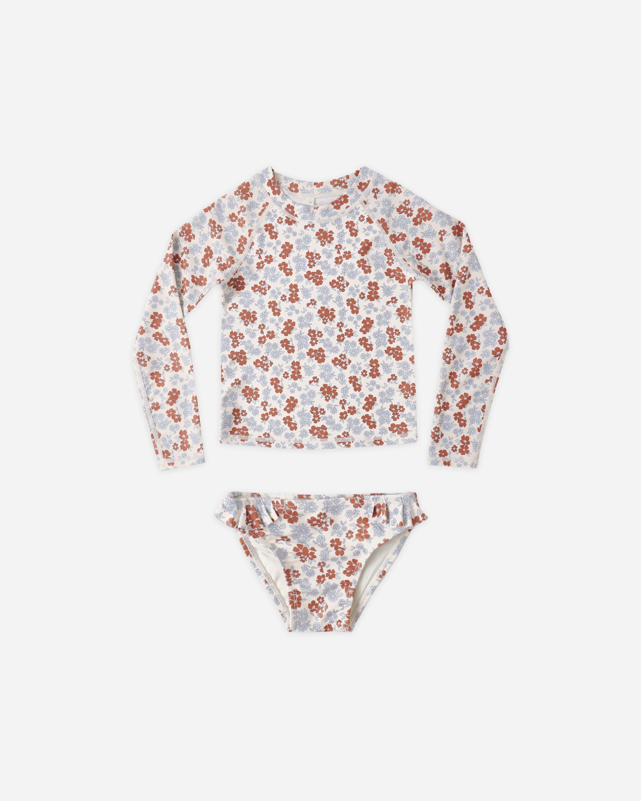 Maryn Rashguard Set Americana Floral - Rylee + Cru | Kids Clothes | Trendy Baby Clothes | Modern Infant Outfits |