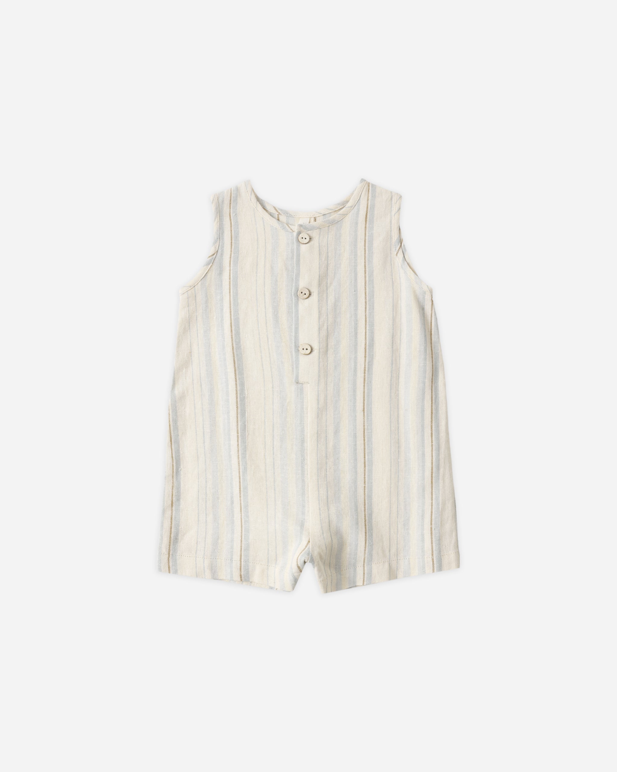 Mavrick Romper Sea Stripe - Rylee + Cru | Kids Clothes | Trendy Baby Clothes | Modern Infant Outfits |