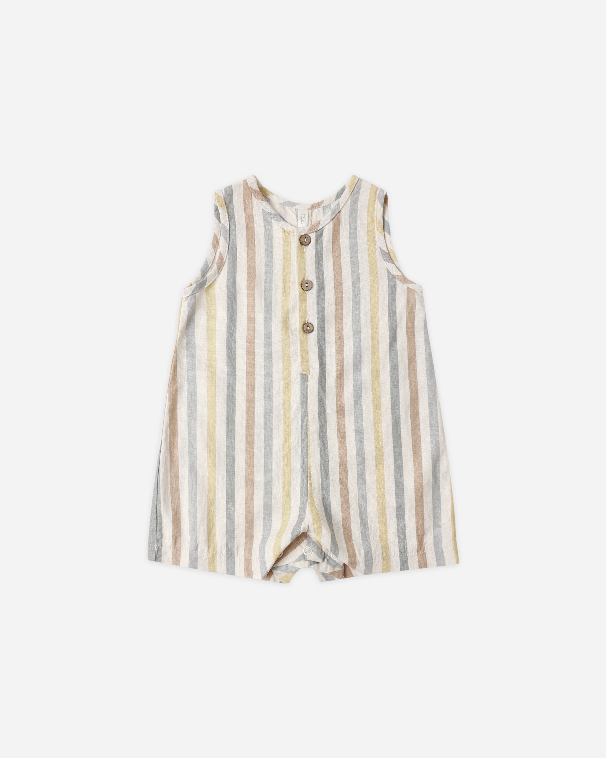 Maverick Romper Valencia Stripe - Rylee + Cru | Kids Clothes | Trendy Baby Clothes | Modern Infant Outfits |