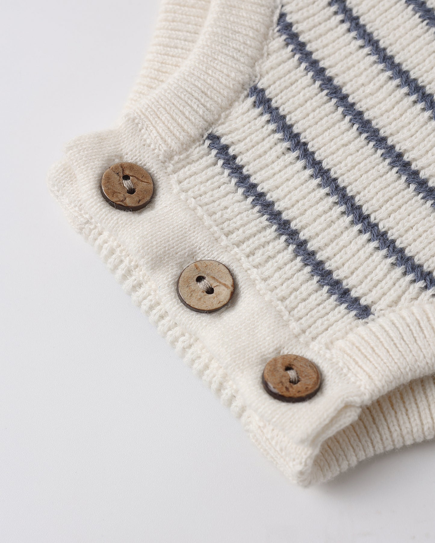 Combishort en tricot Ashton à rayures marines