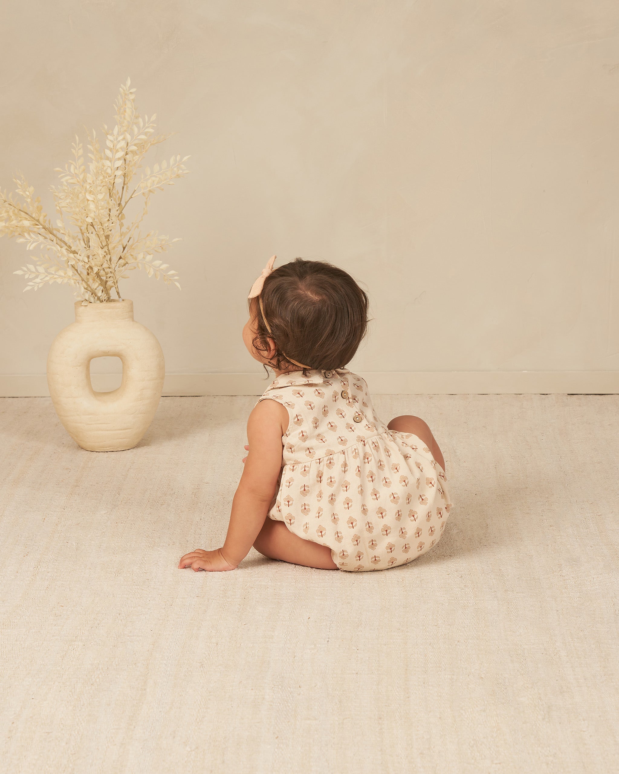 Lyla Romper || Motif - Rylee + Cru | Kids Clothes | Trendy Baby Clothes | Modern Infant Outfits |